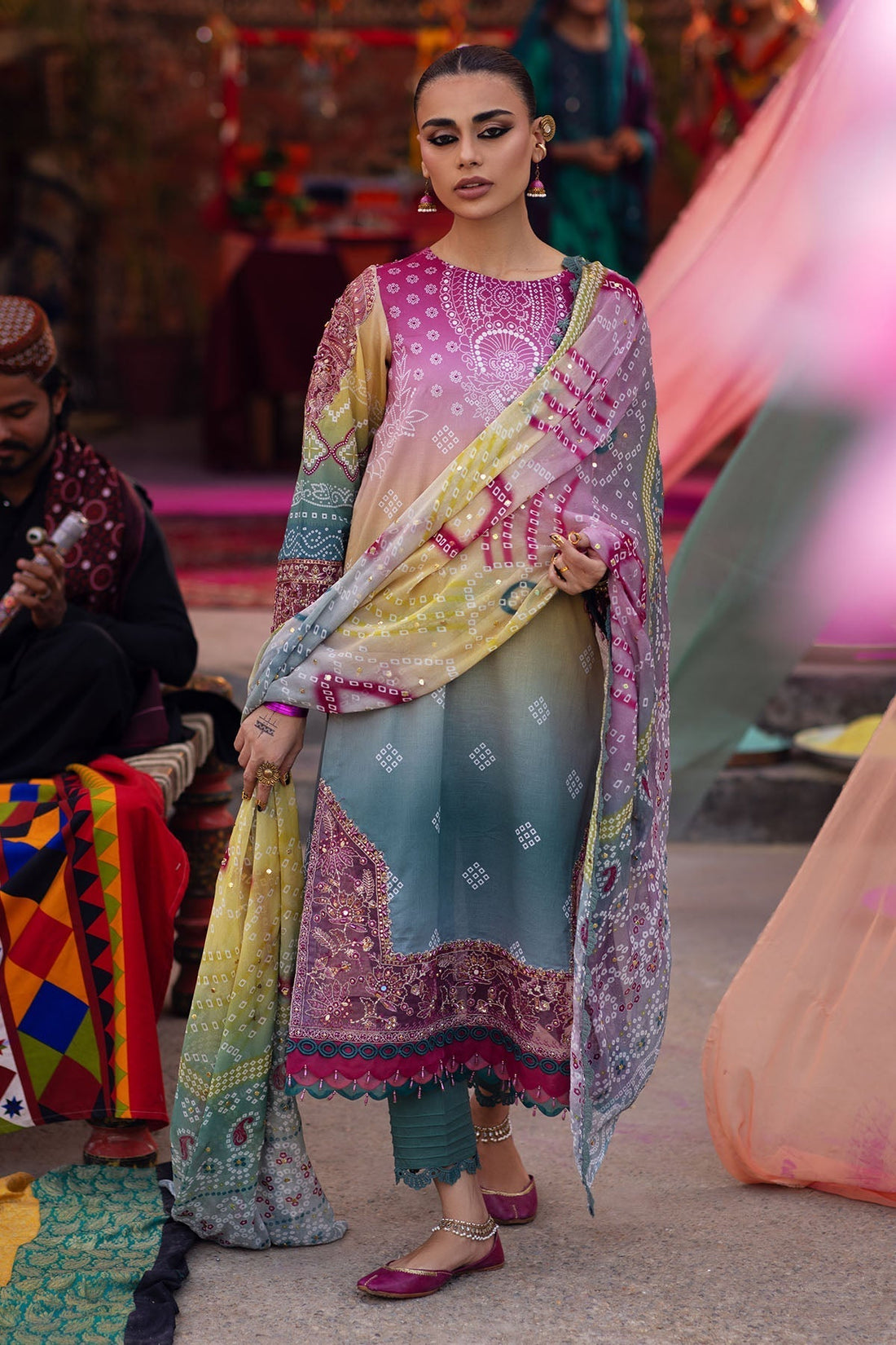 Nureh | Bazaar Lawn | NS-134 - House Of Hania