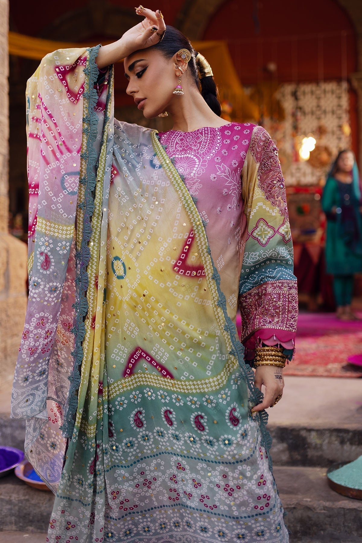 Nureh | Bazaar Lawn | NS-134 - House Of Hania
