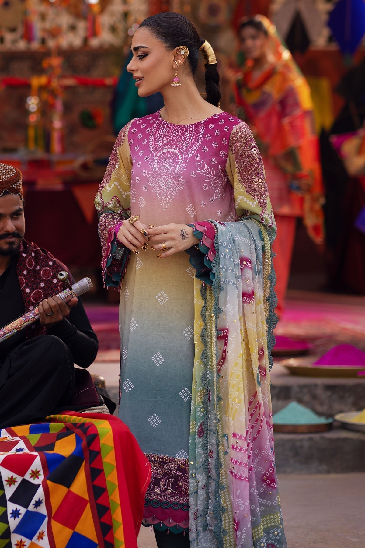 Nureh | Bazaar Lawn | NS-134 - House Of Hania