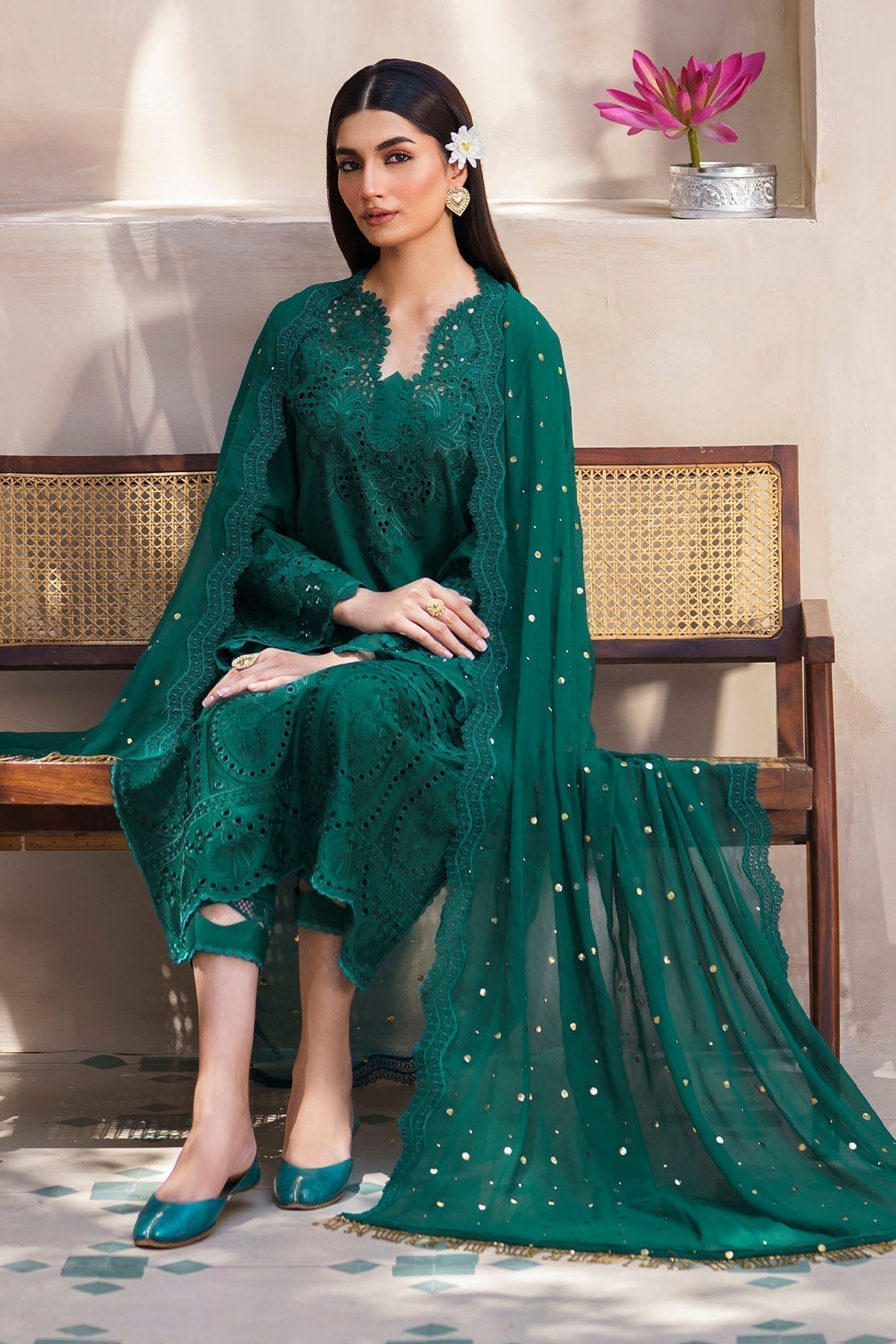 Nureh | Bazaar Lawn | NS-135 - House Of Hania