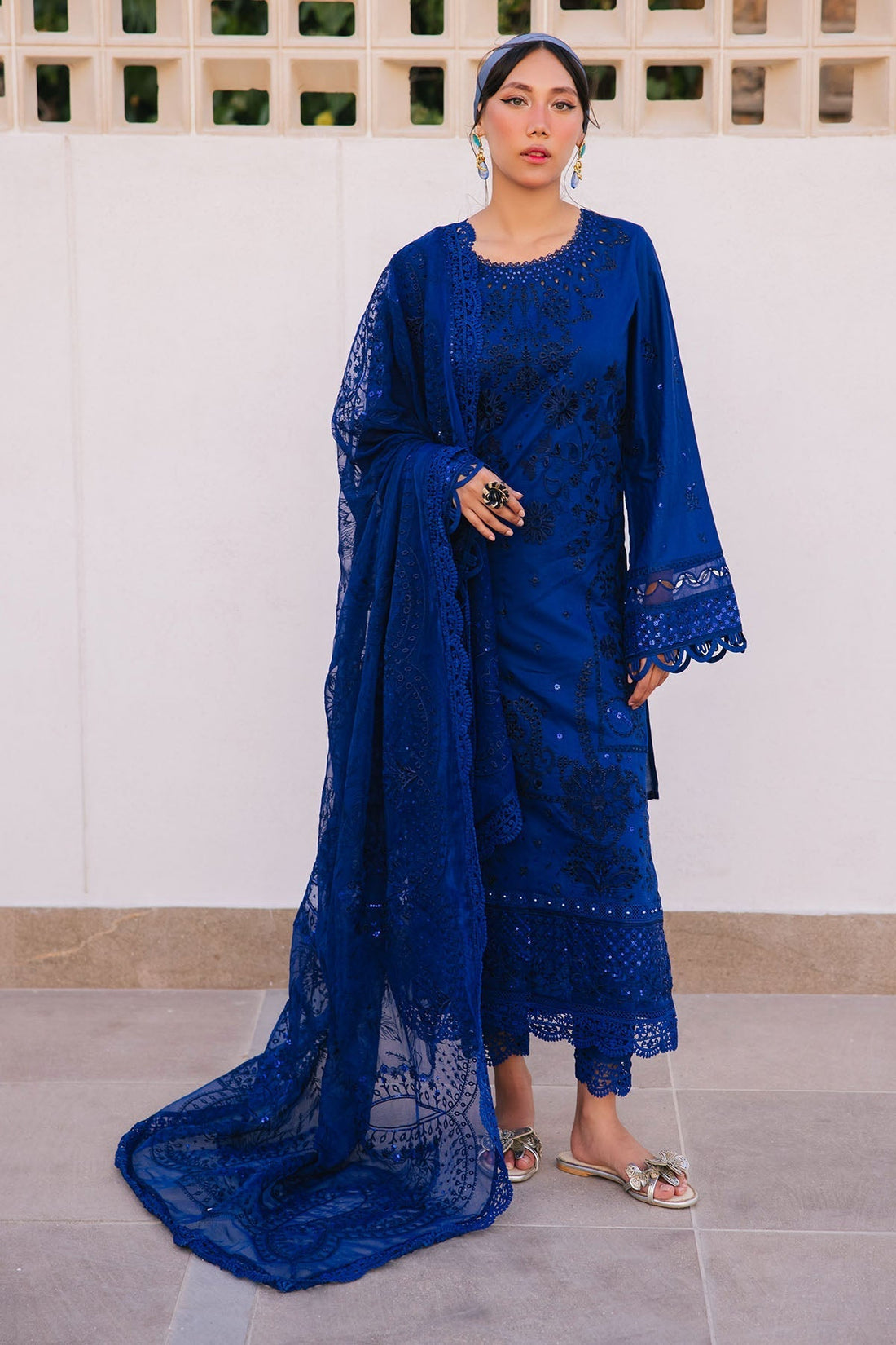 Nureh | Eid Escape Lawn | BLUME NE-90 - House Of Hania