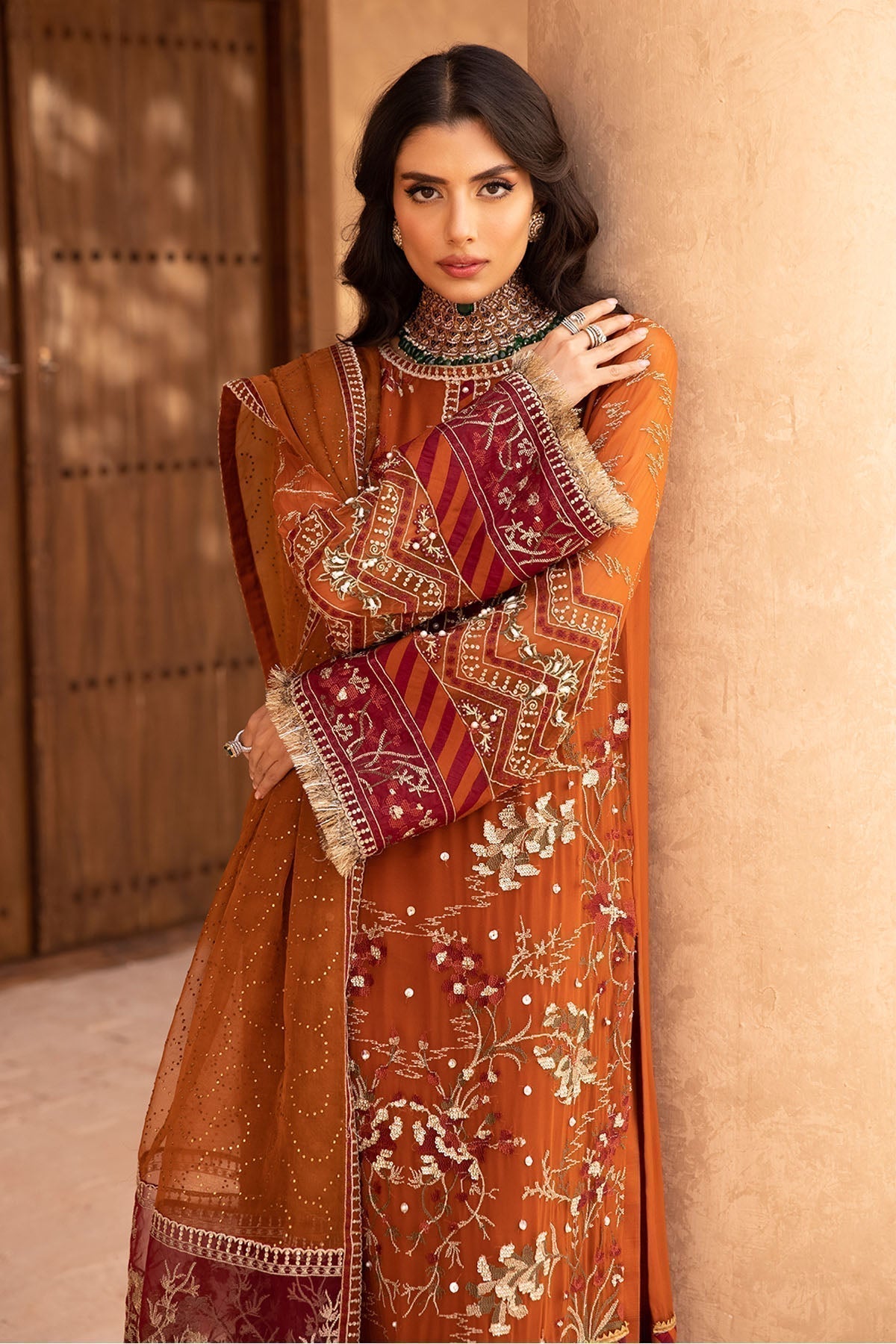 Nureh | Embroidered Luxury Chiffon | NEL-22 - House Of Hania