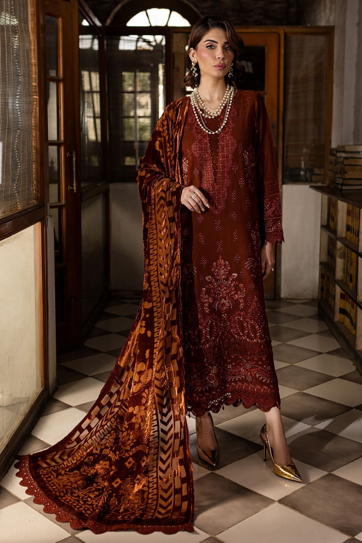 Nureh | Exclusive Shawls |  NE-120 - House Of Hania