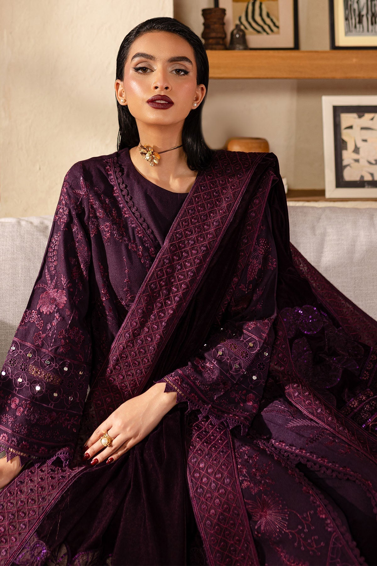 Nureh | Exclusive Shawls | NE-129 - House Of Hania