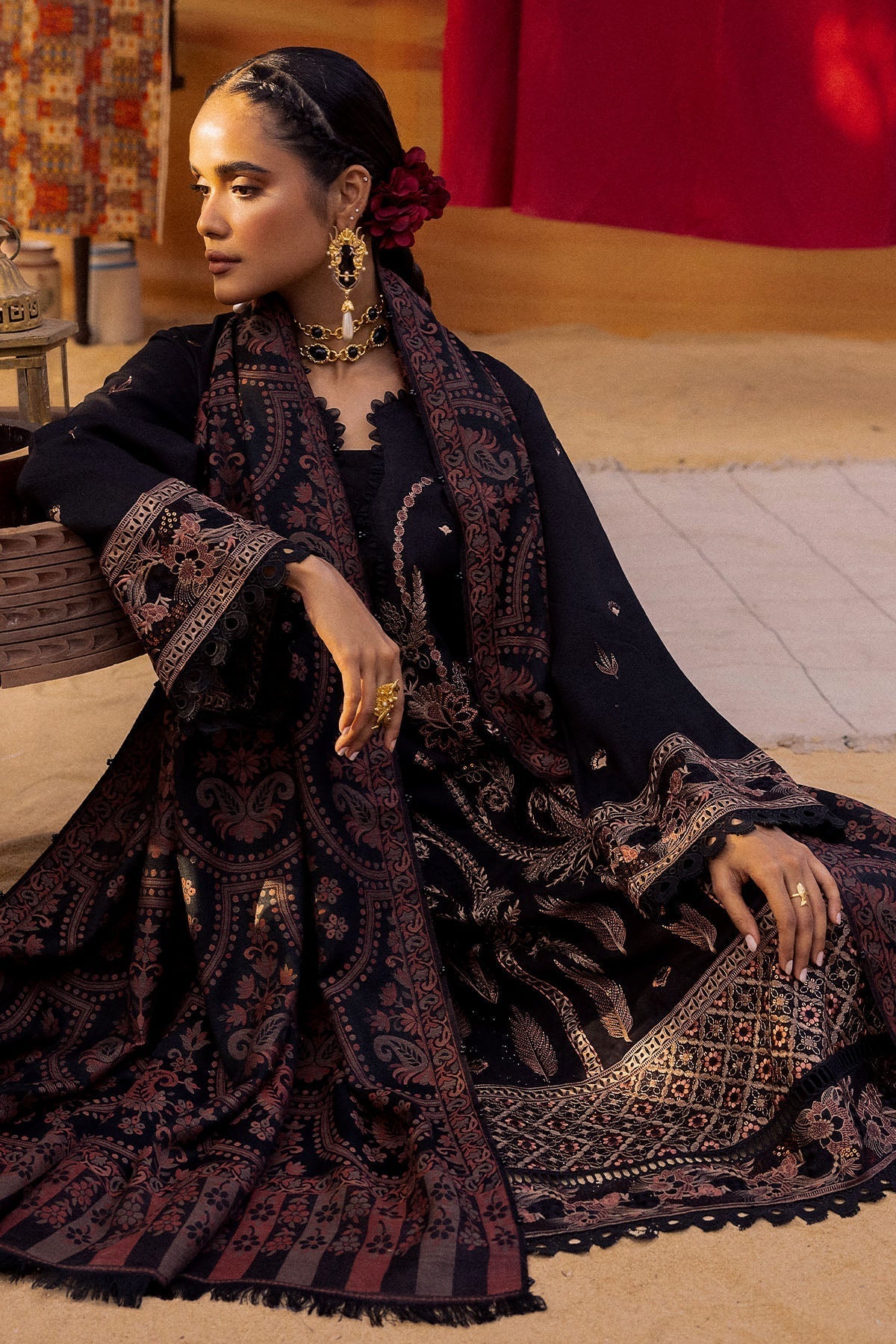 Nureh | Exclusive Shawls | NE-61 E - House Of Hania