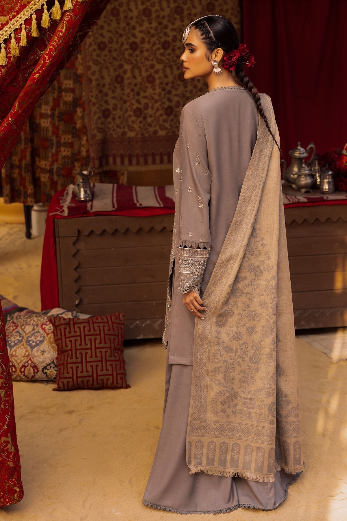 Nureh | Exclusive Shawls | NE-63 E - House Of Hania