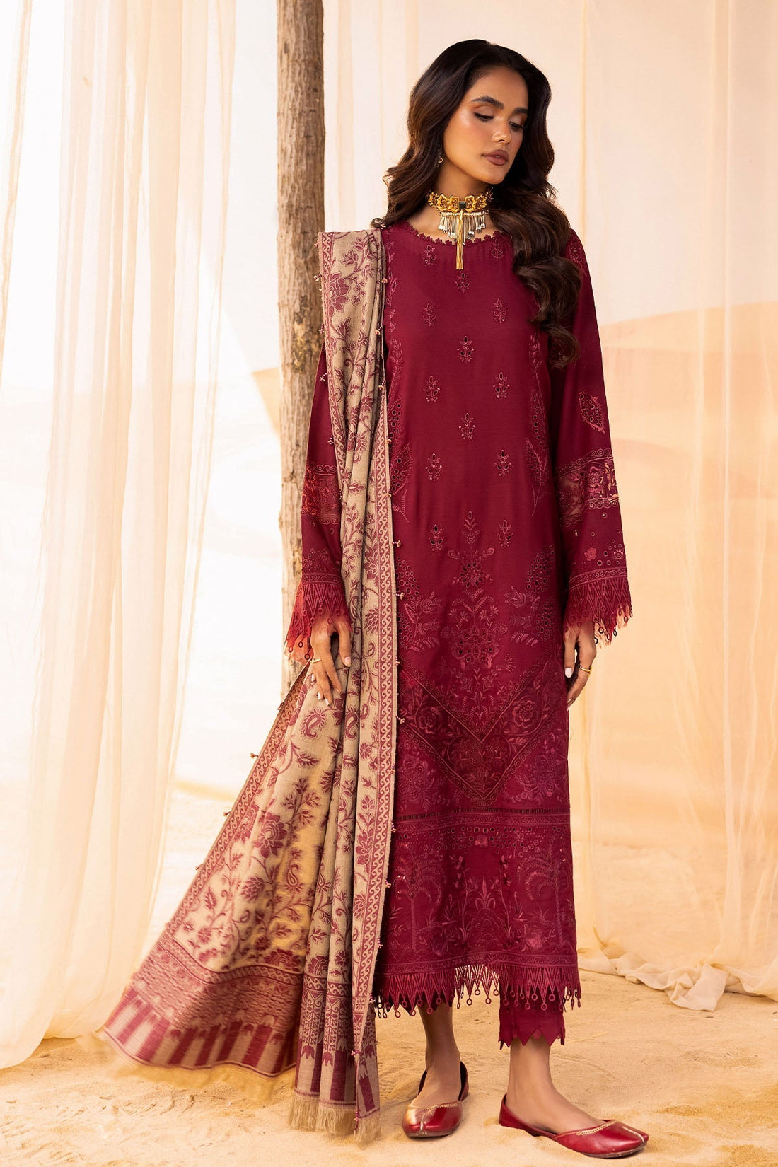 Nureh | Exclusive Shawls |  NE-64 E - House Of Hania