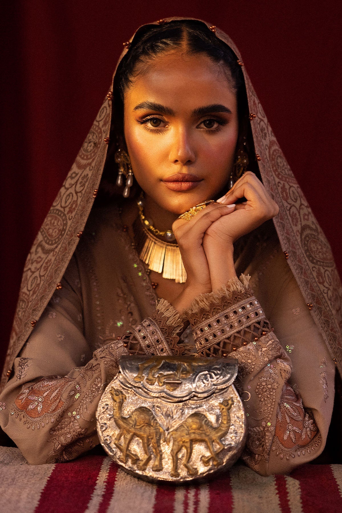 Nureh | Exclusive Shawls |  NE-64 E - House Of Hania