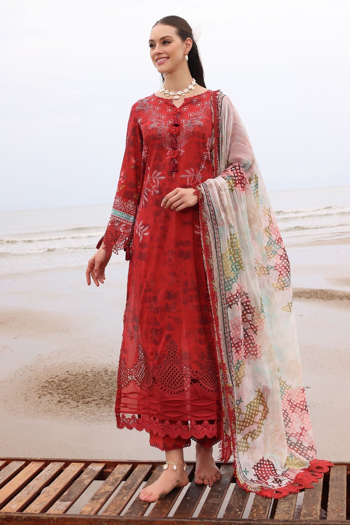 Nureh | Gardenia Embroidered Lawn 25 |NSG-170 - House Of Hania