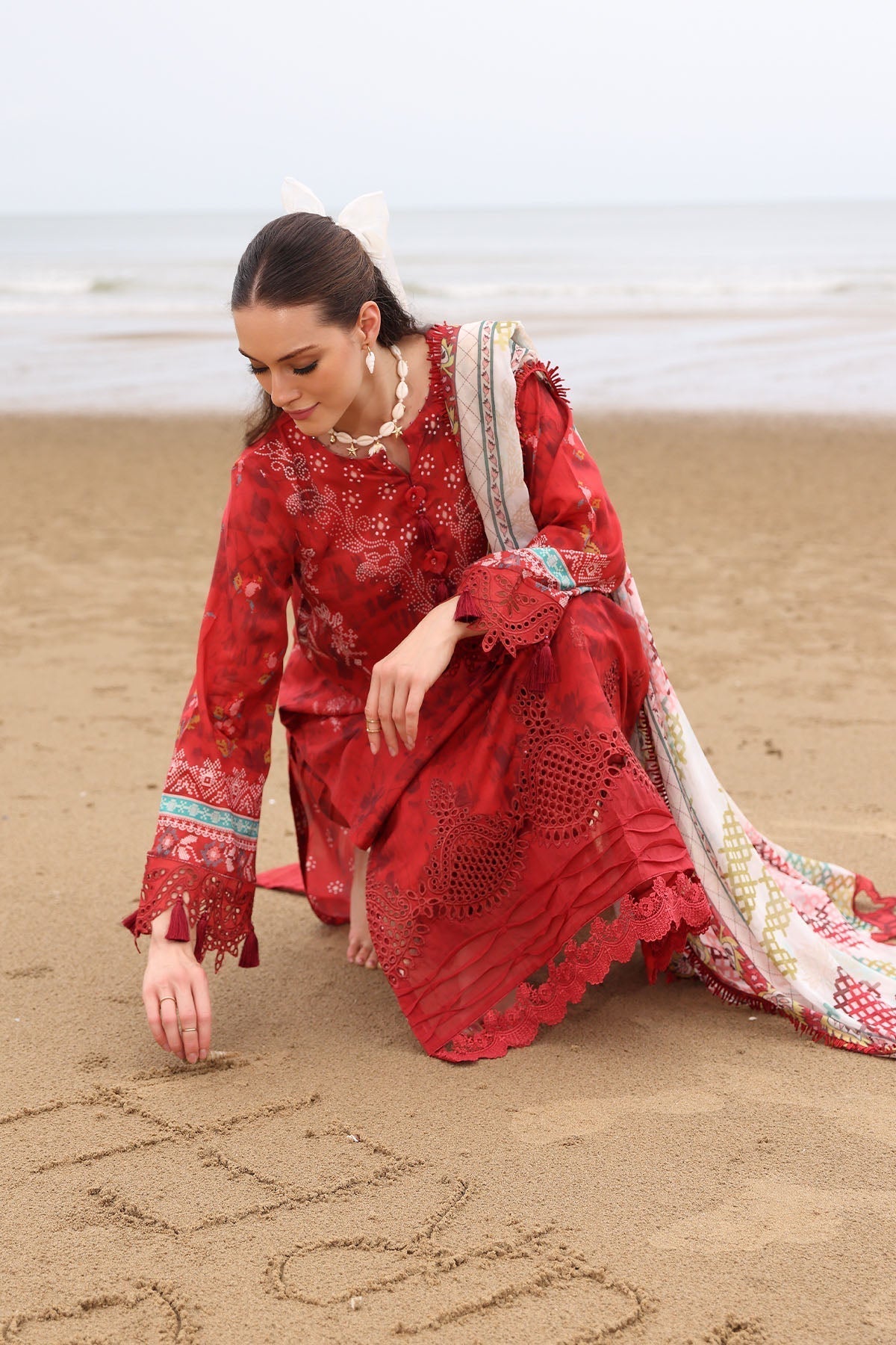 Nureh | Gardenia Embroidered Lawn 25 |NSG-170 - House Of Hania