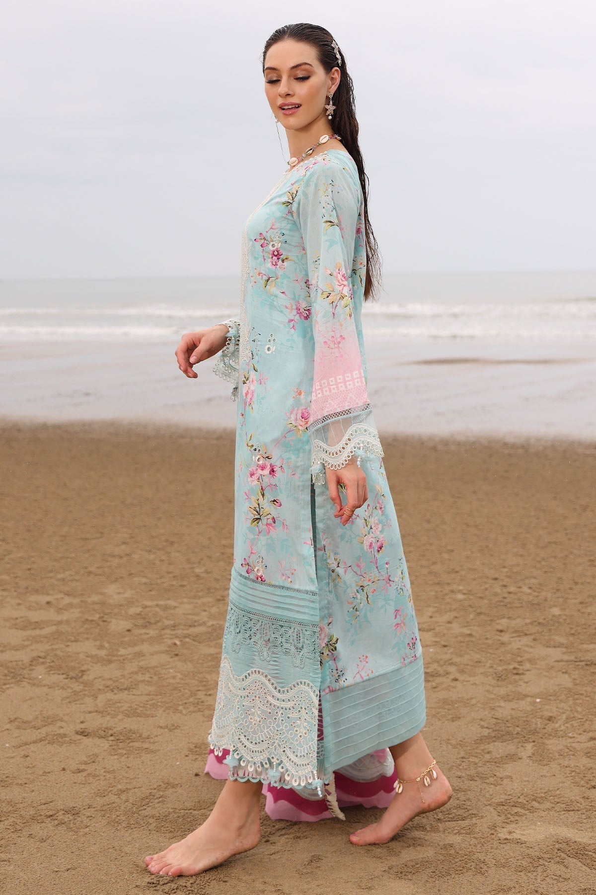Nureh | Gardenia Embroidered Lawn 25 | NSG-173 - House Of Hania