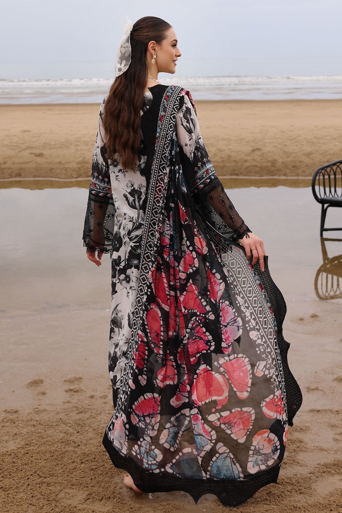 Nureh | Gardenia Embroidered Lawn 25 | NSG-175 - House Of Hania