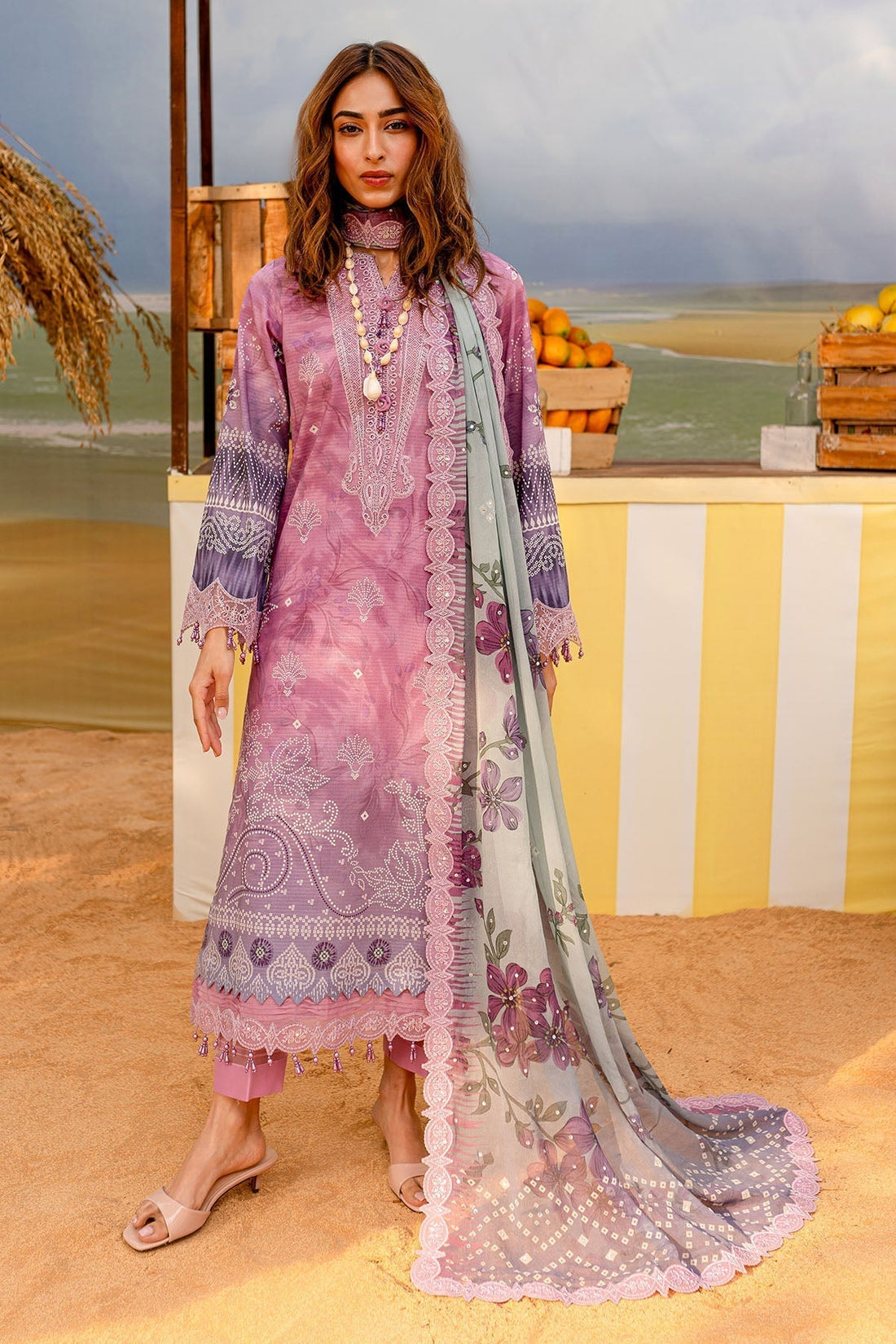 Nureh | Gardenia Lawn 25 | NSG-180 - House Of Hania