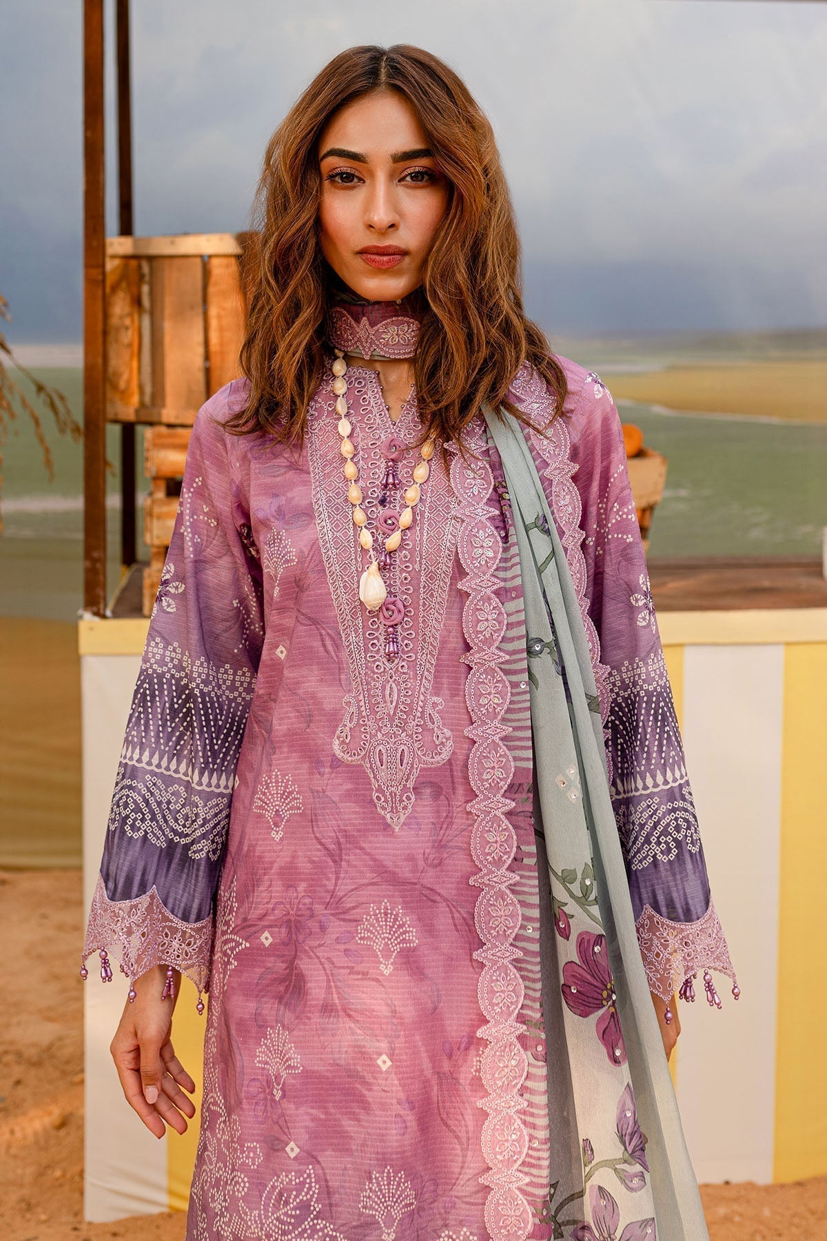 Nureh | Gardenia Lawn 25 | NSG-180 - House Of Hania