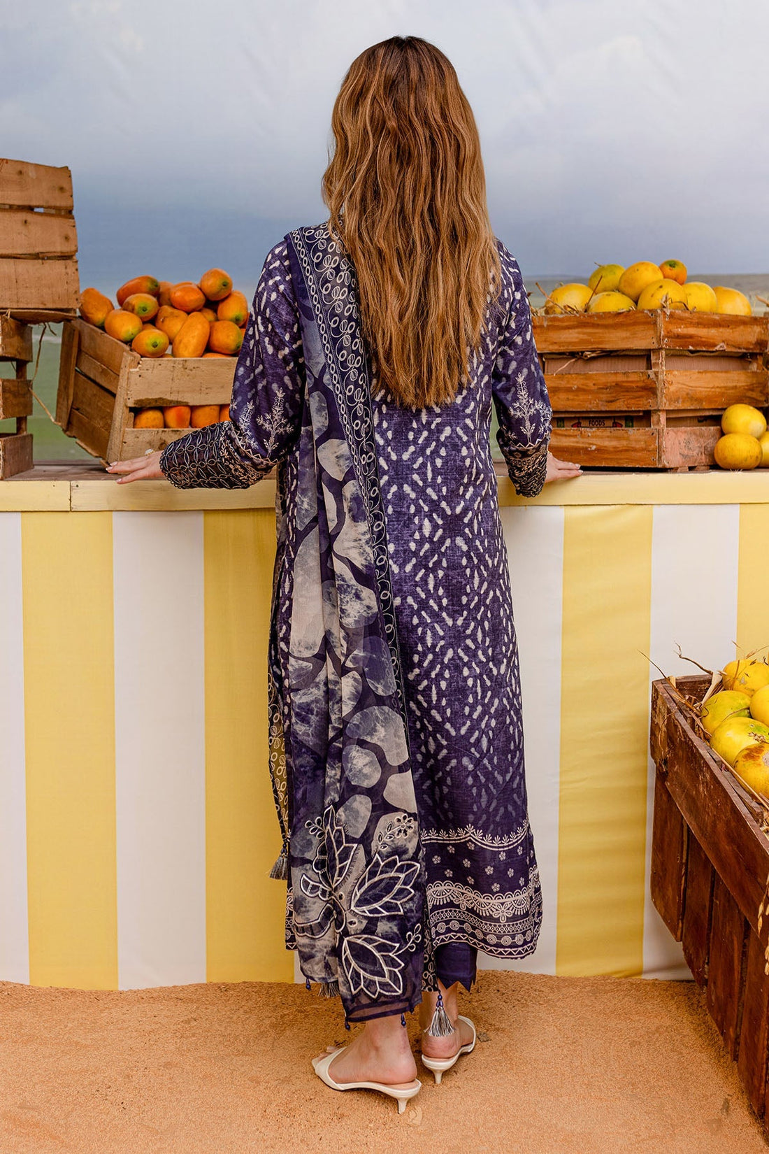 Nureh | Gardenia Lawn 25 | NSG-182 - House Of Hania