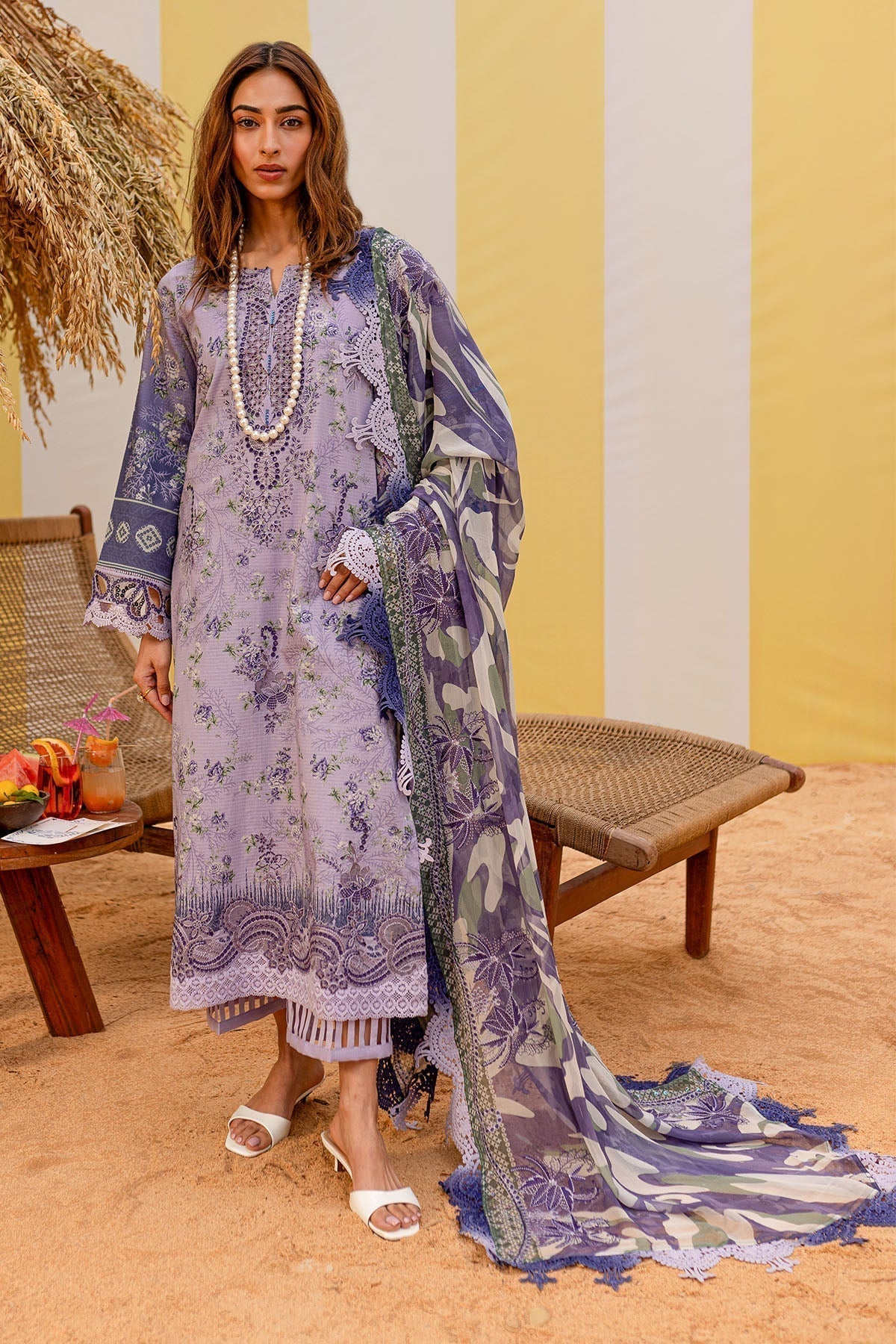 Nureh | Gardenia Lawn 25 | NSG-184 - House Of Hania