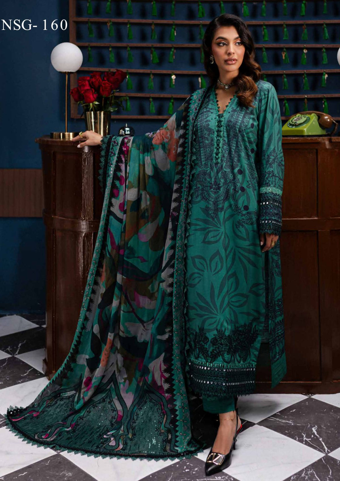 Nureh | Gardenia Lawn | NSG -160 - House Of Hania