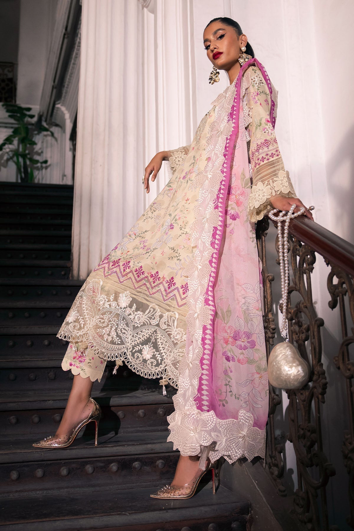 Nureh | Glam Girl Lawn | GL-14 - House Of Hania