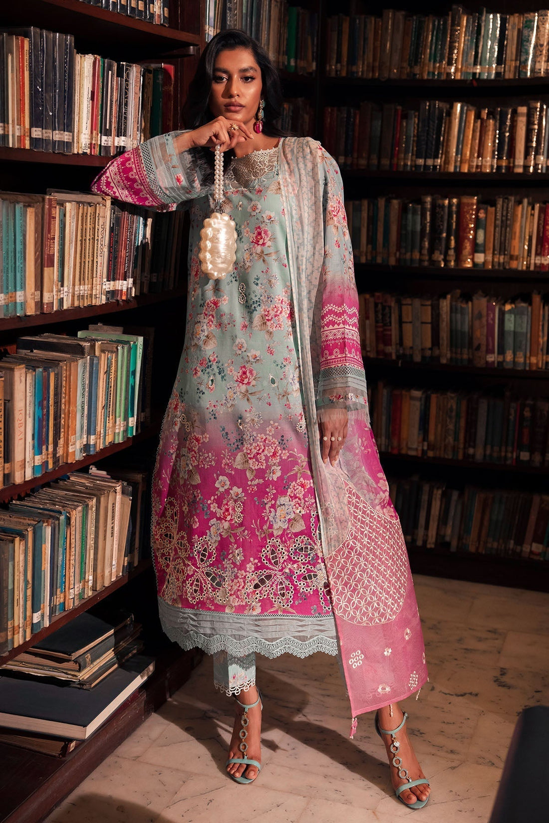 Nureh | Glam Girl Lawn | GL-16 - House Of Hania