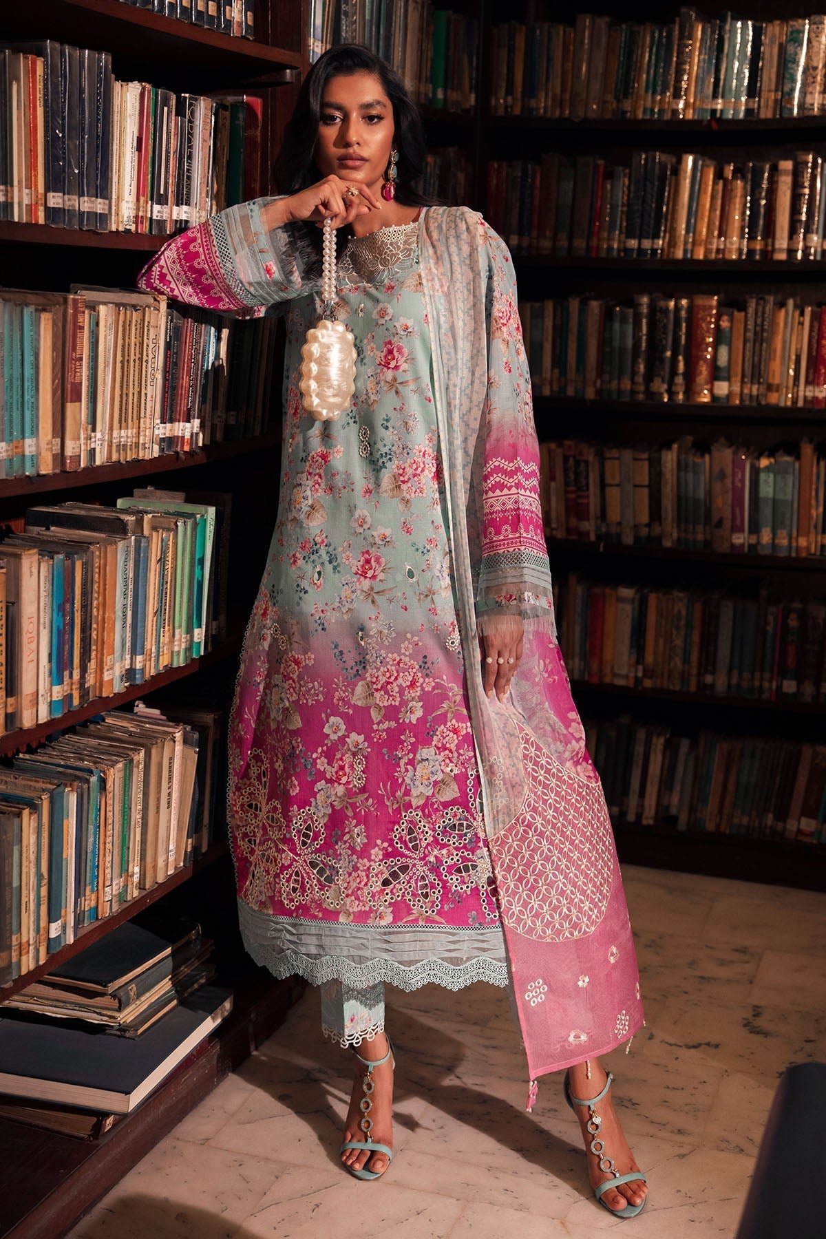 Nureh | Glam Girl Lawn | GL-16 - House Of Hania