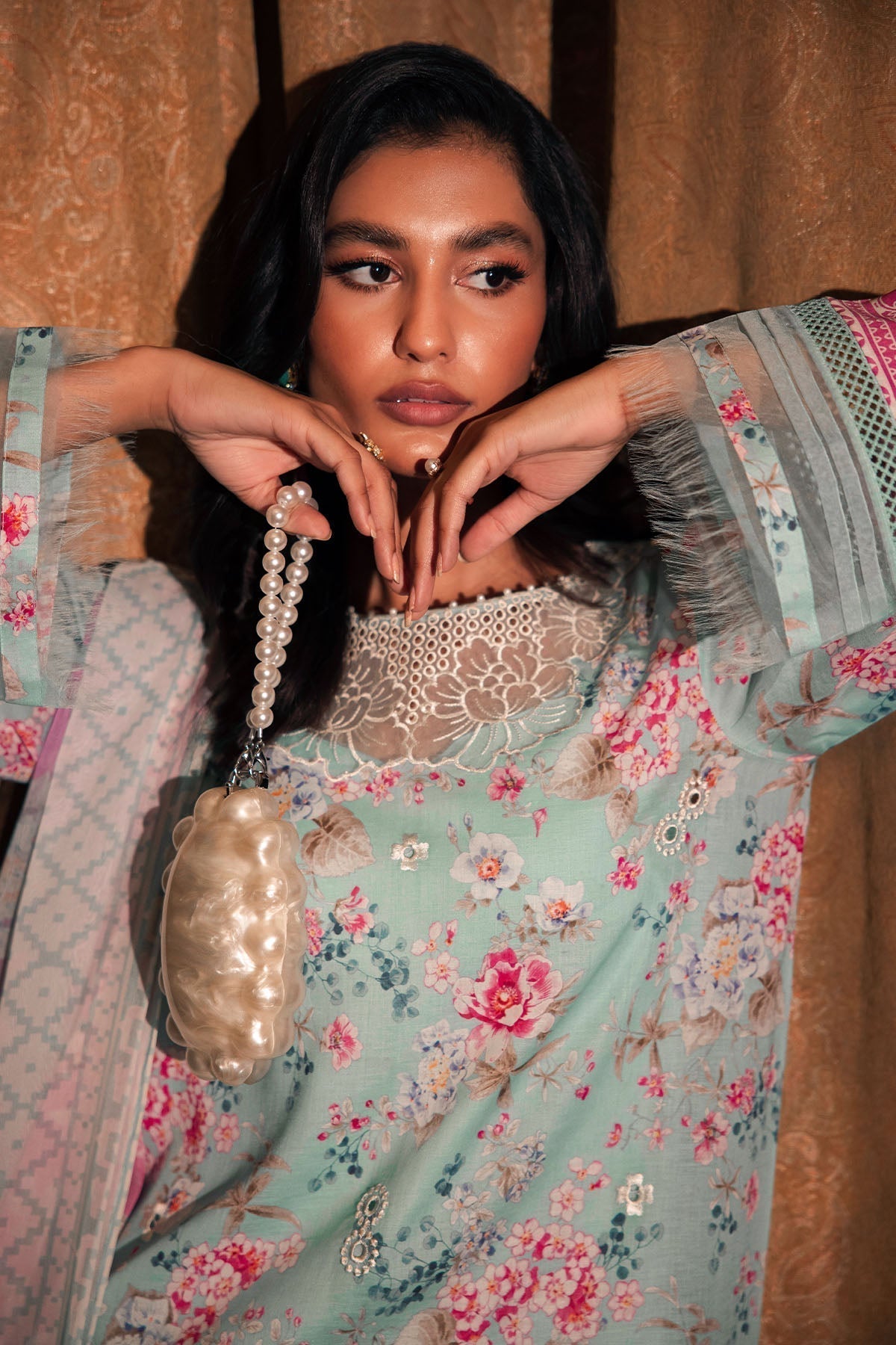 Nureh | Glam Girl Lawn | GL-16 - House Of Hania
