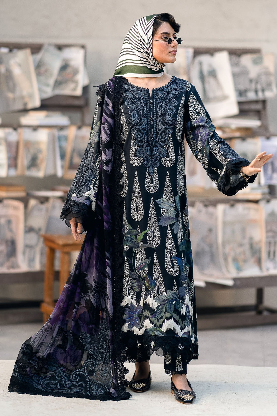 Nureh | Glam Girl Lawn | GL-19 - House Of Hania