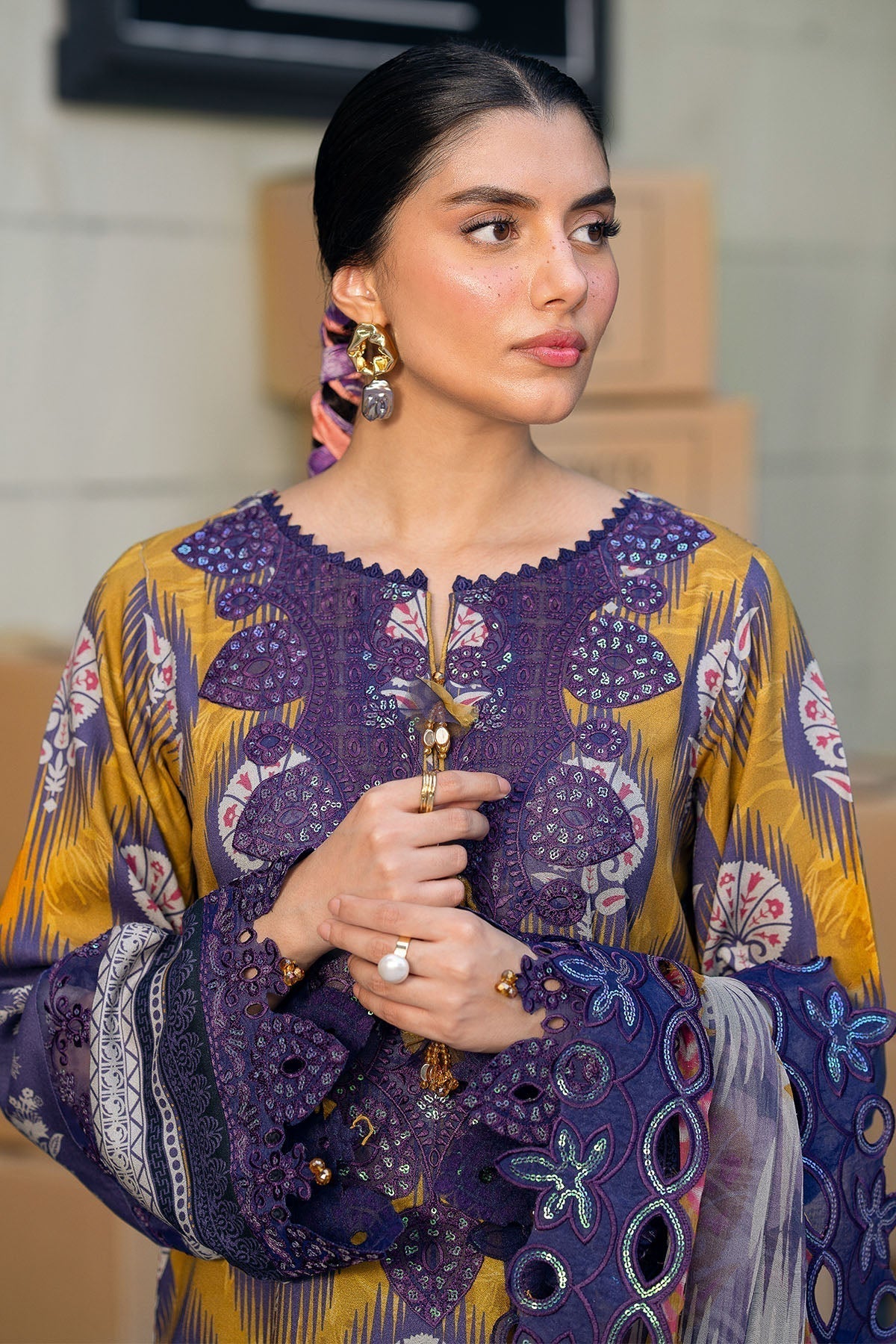 Nureh | Glam Girl Lawn | GL-22 - House Of Hania
