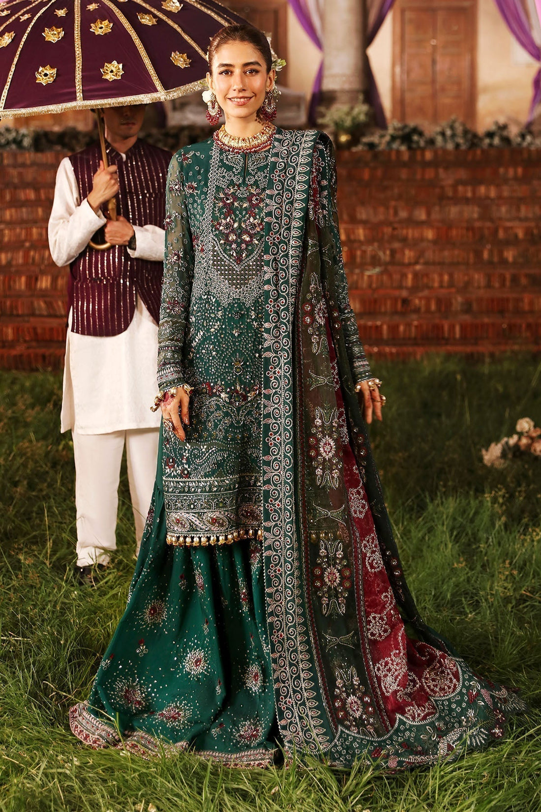 Nureh | Jhoomro Wedding Formals | NL-68 SHADMANI - House Of Hania