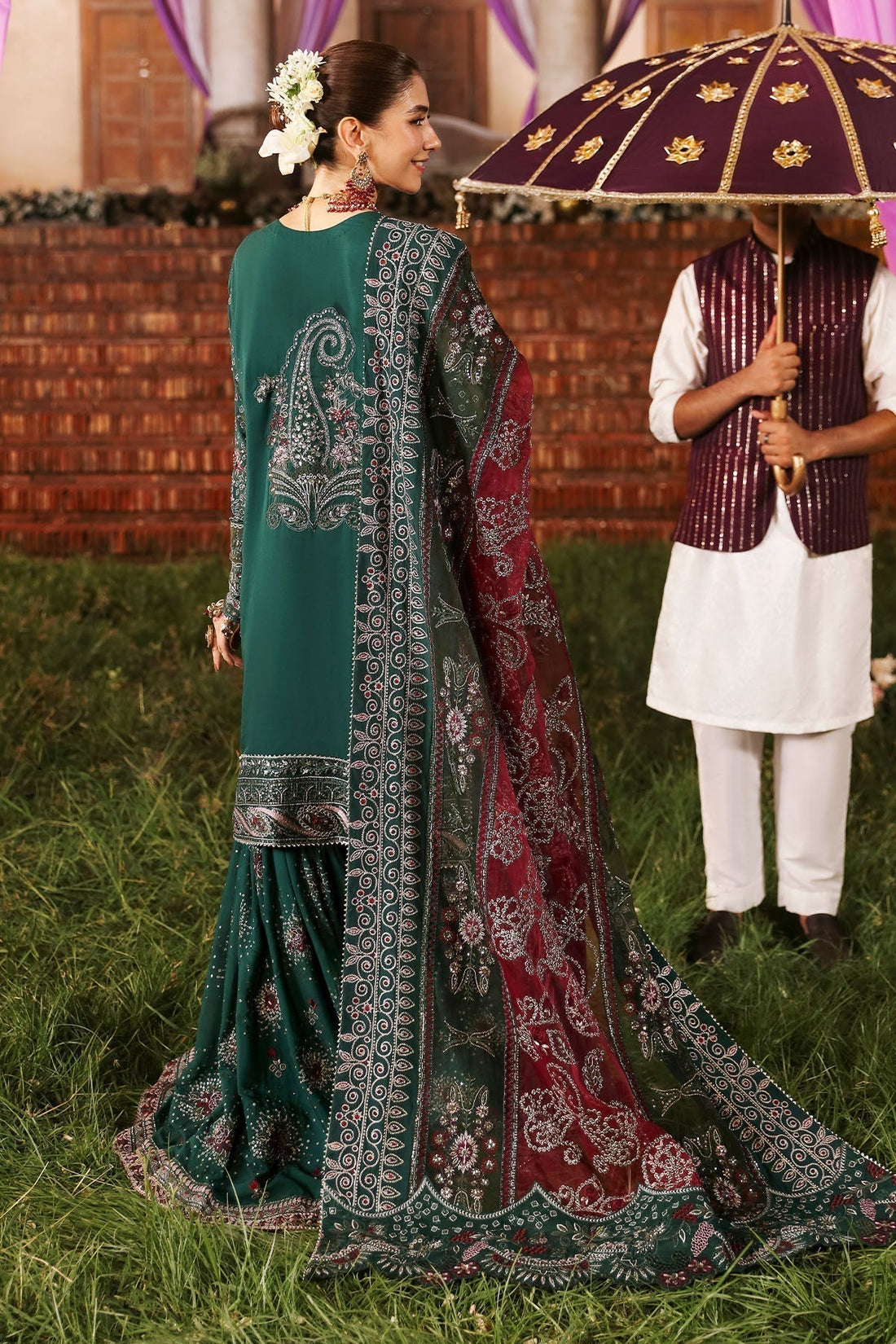 Nureh | Jhoomro Wedding Formals | NL-68 SHADMANI - House Of Hania