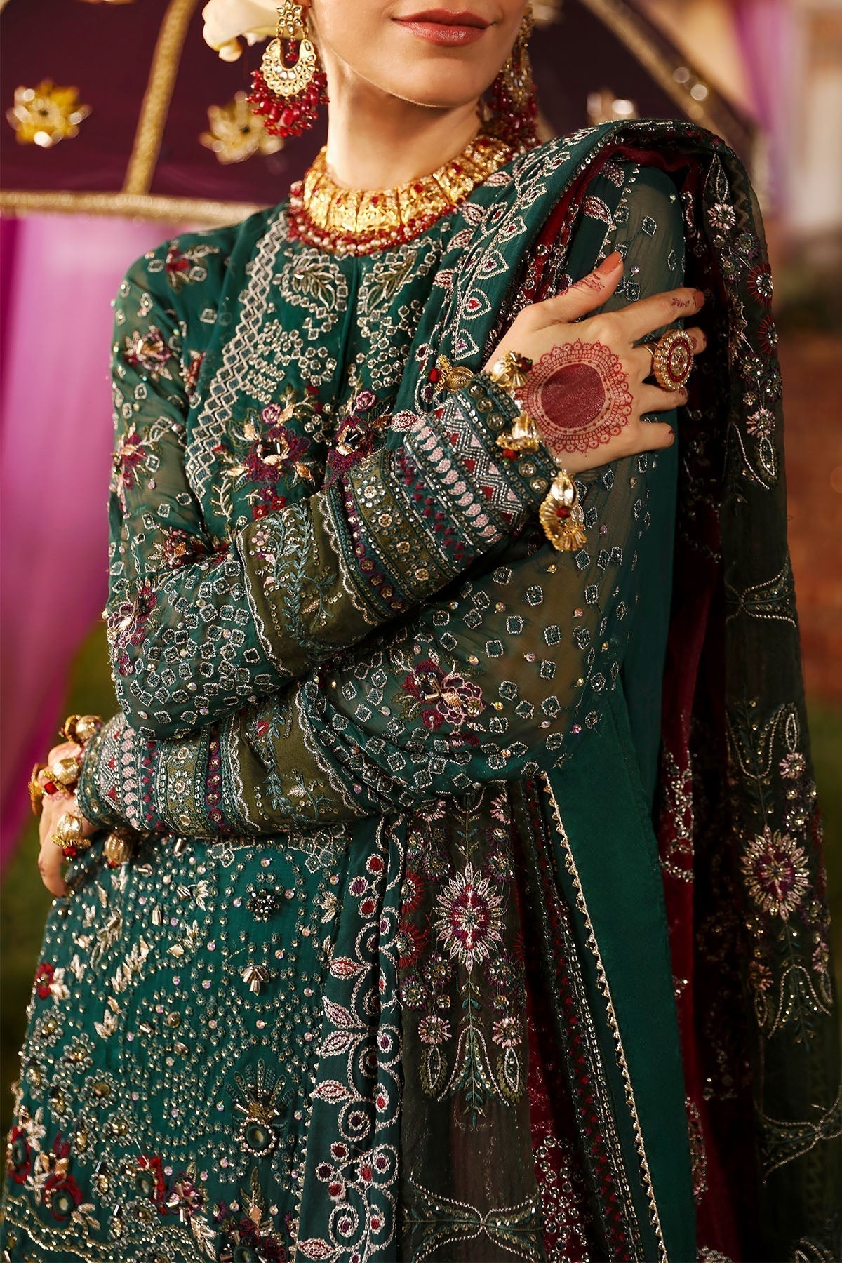 Nureh | Jhoomro Wedding Formals | NL-68 SHADMANI - House Of Hania