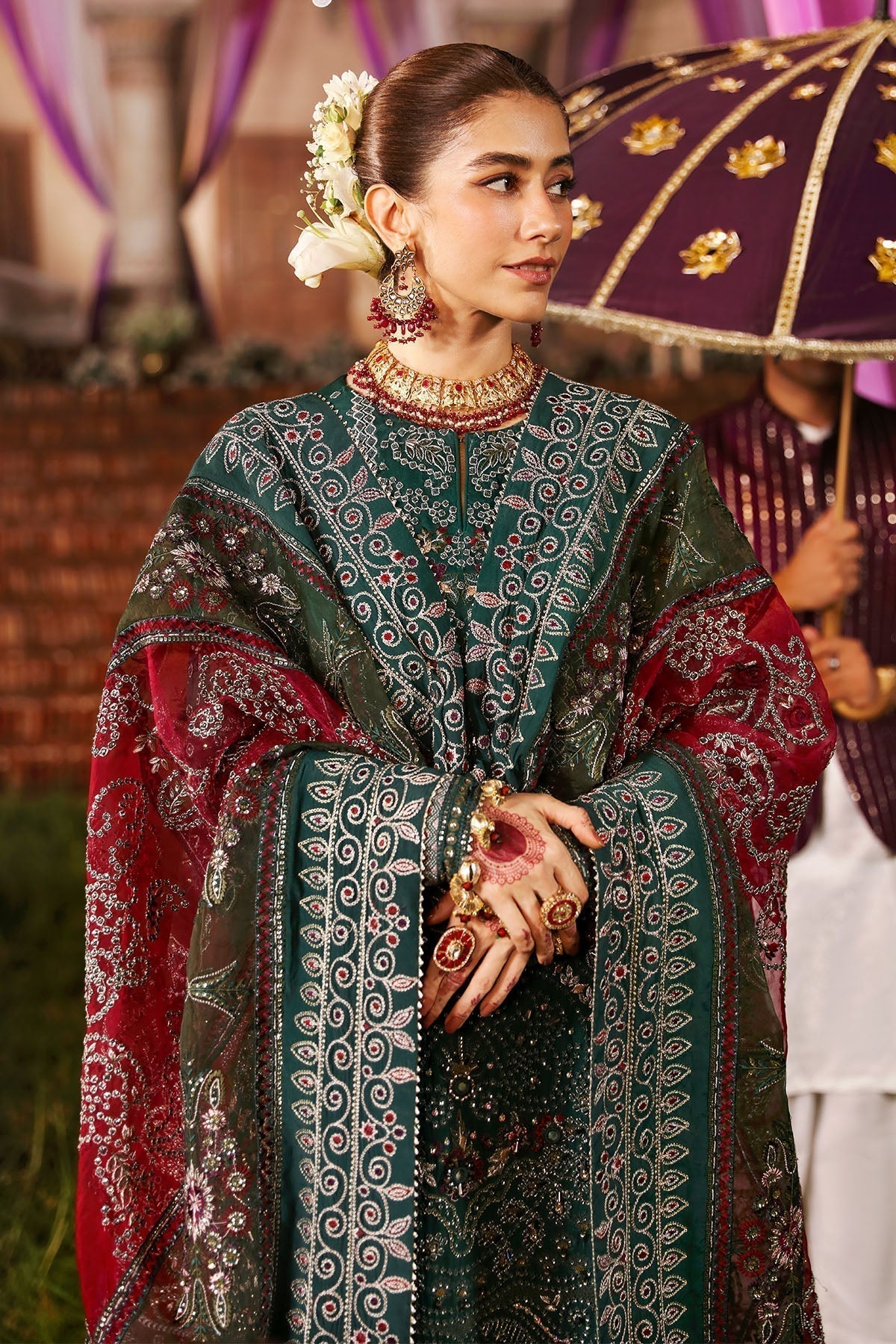 Nureh | Jhoomro Wedding Formals | NL-68 SHADMANI - House Of Hania