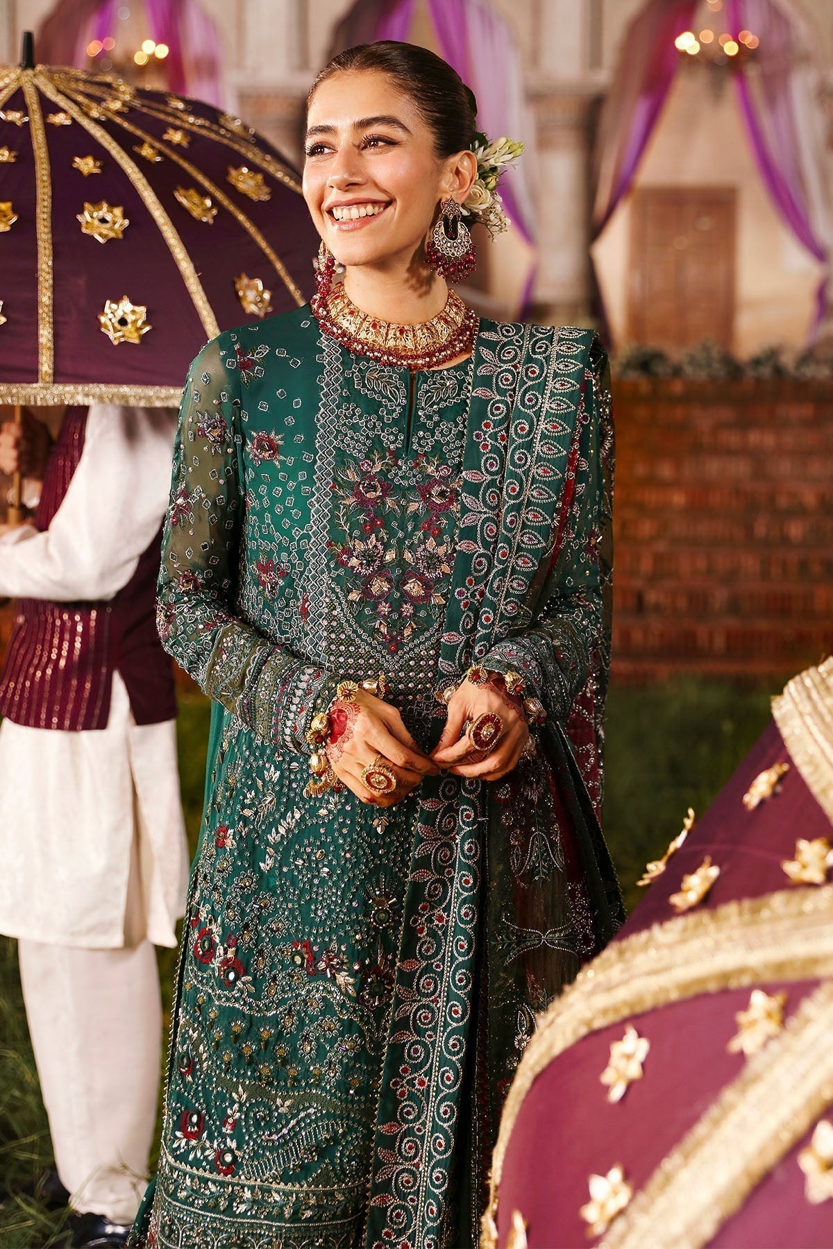 Nureh | Jhoomro Wedding Formals | NL-68 SHADMANI - House Of Hania