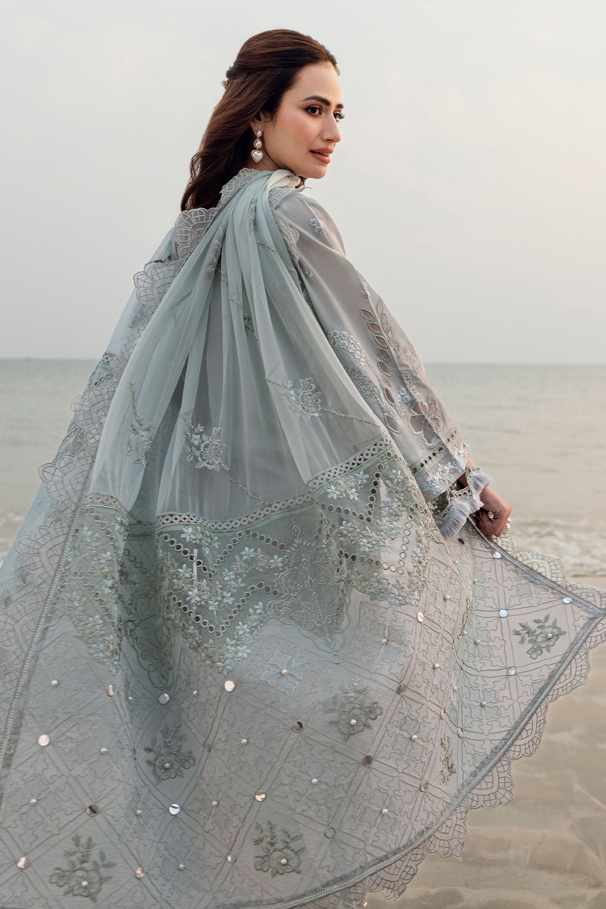 Nureh | Khuwab Luxury Lawn | NE-145 - House Of Hania