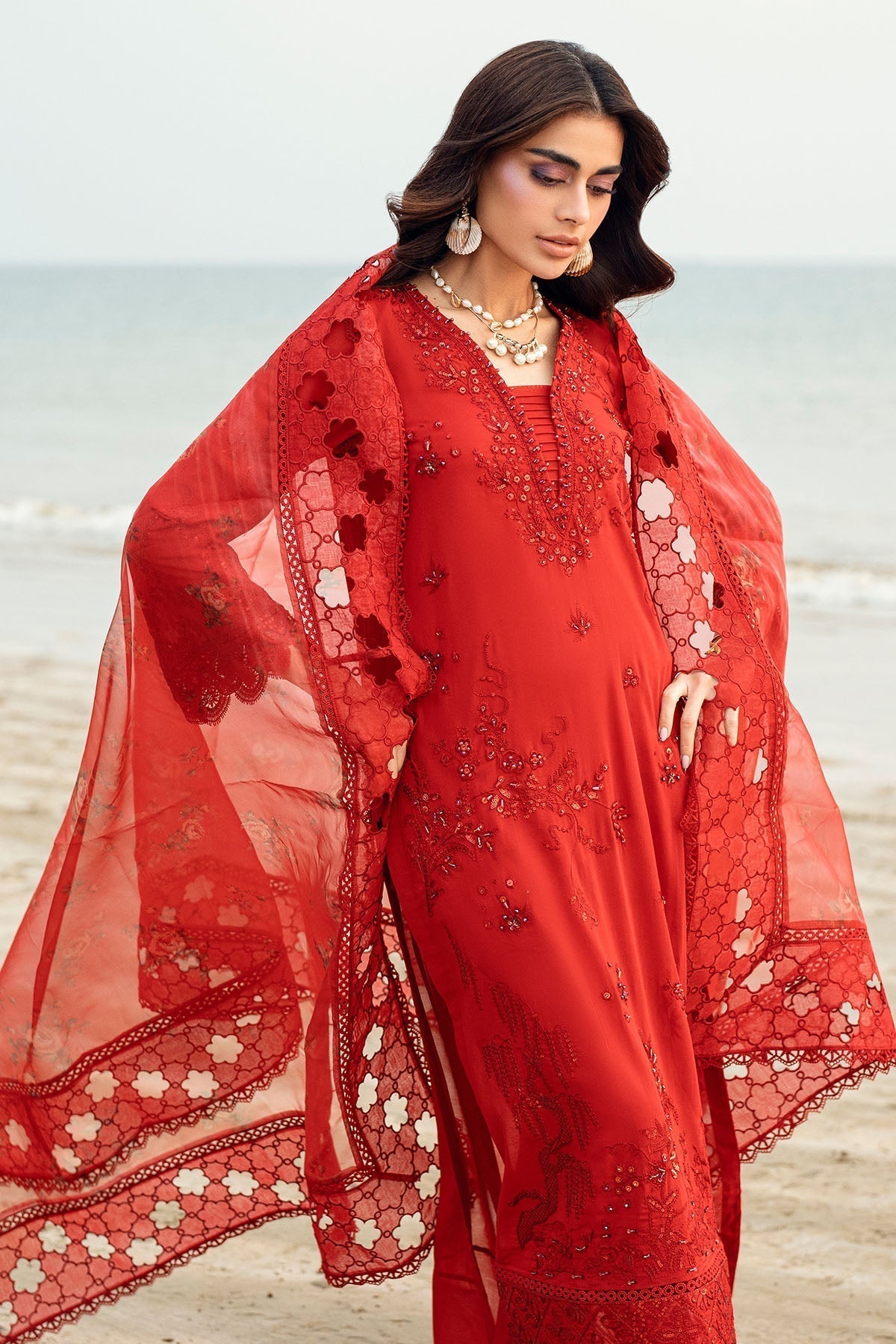 Nureh | Khuwab Luxury Lawn | NE-147 - House Of Hania