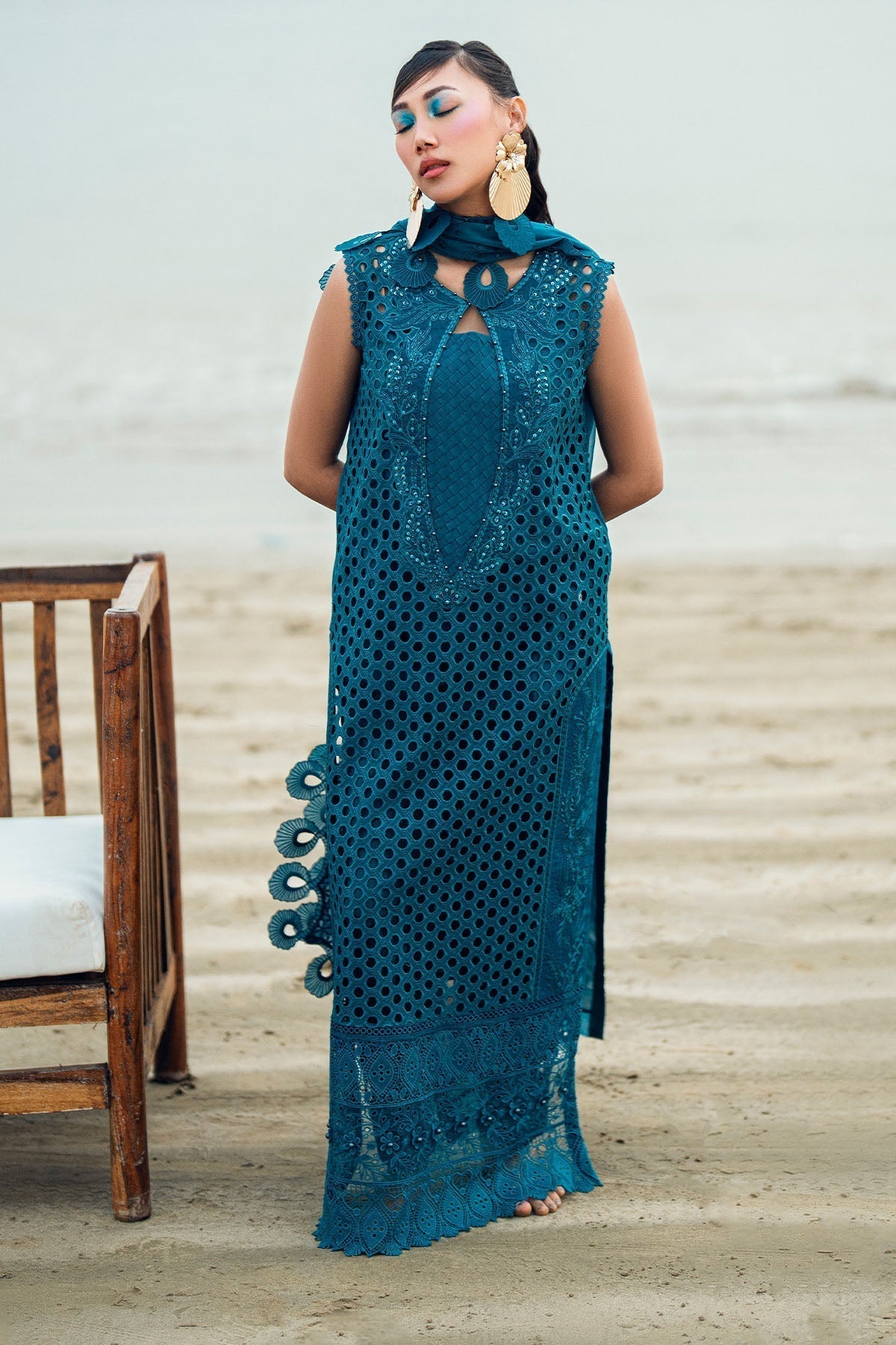 Nureh | Khuwab Luxury Lawn | NE-148 - House Of Hania