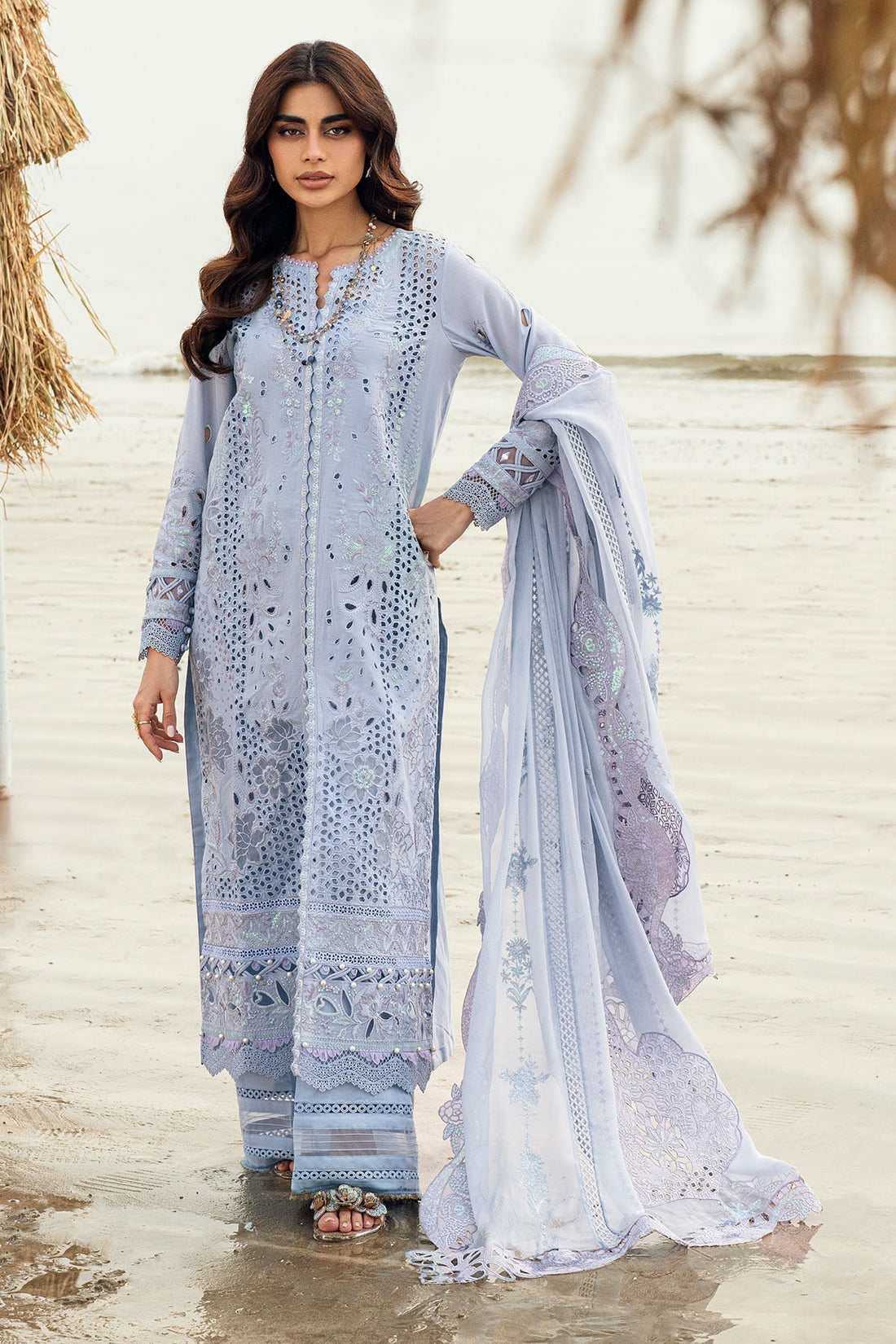 Nureh | Khuwab Luxury Lawn | NE-150 - House Of Hania