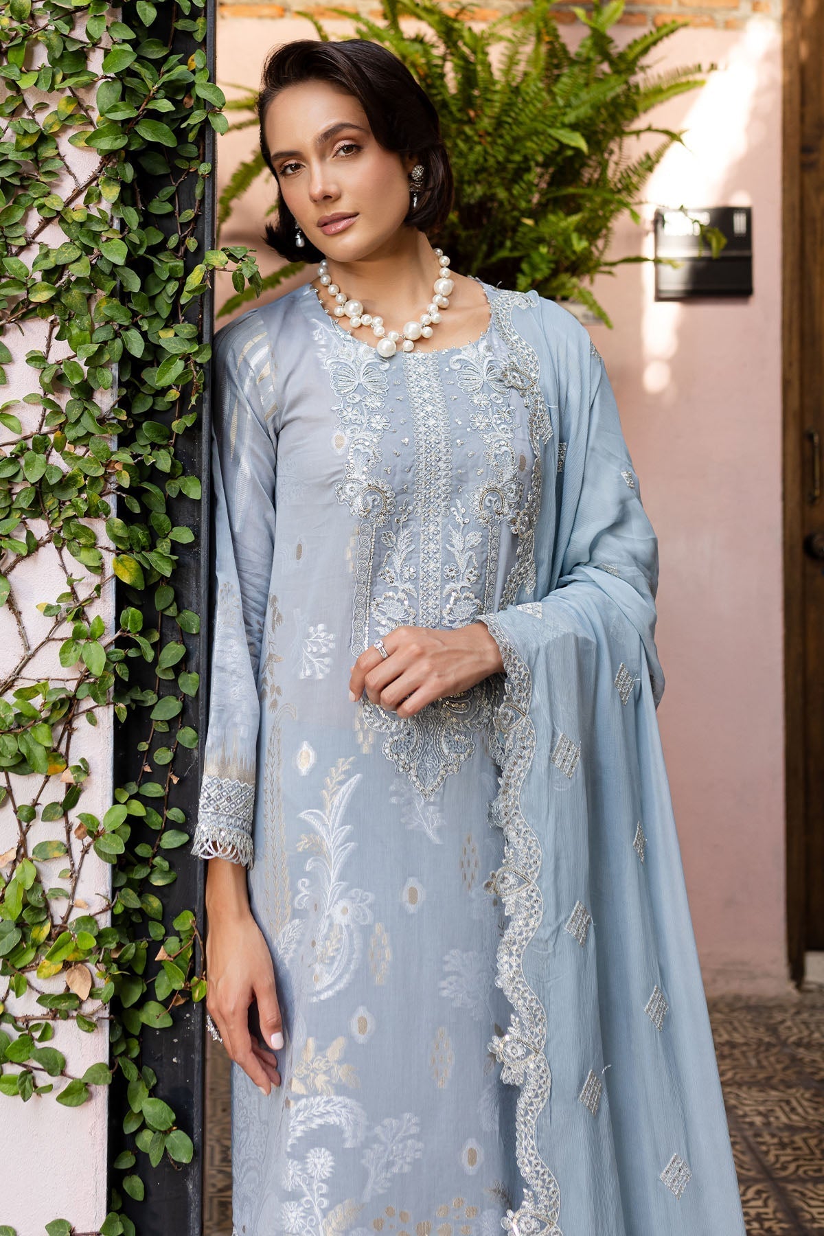 Nureh | Lawn Jacquard | NE-152 - House Of Hania