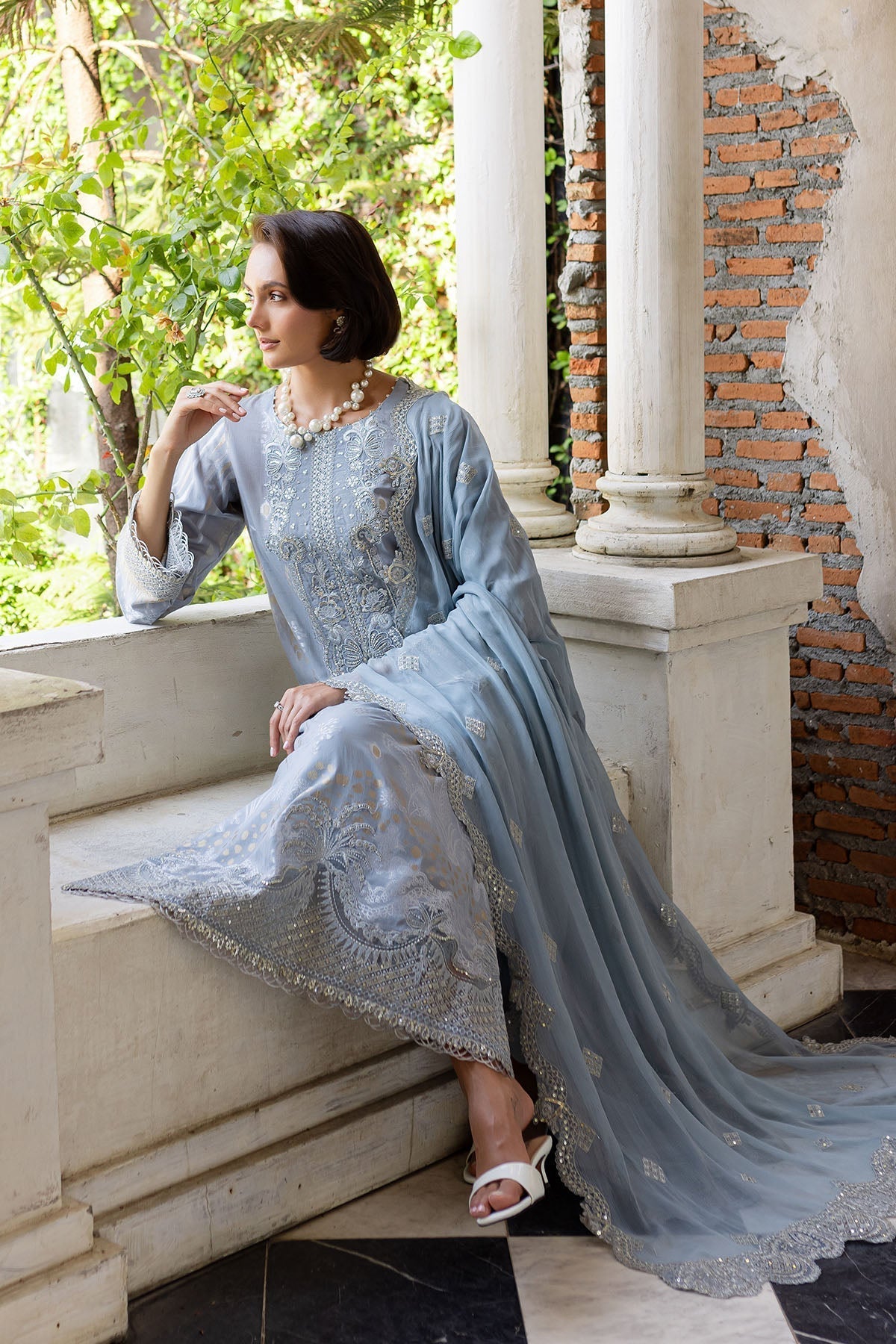Nureh | Lawn Jacquard | NE-152 - House Of Hania