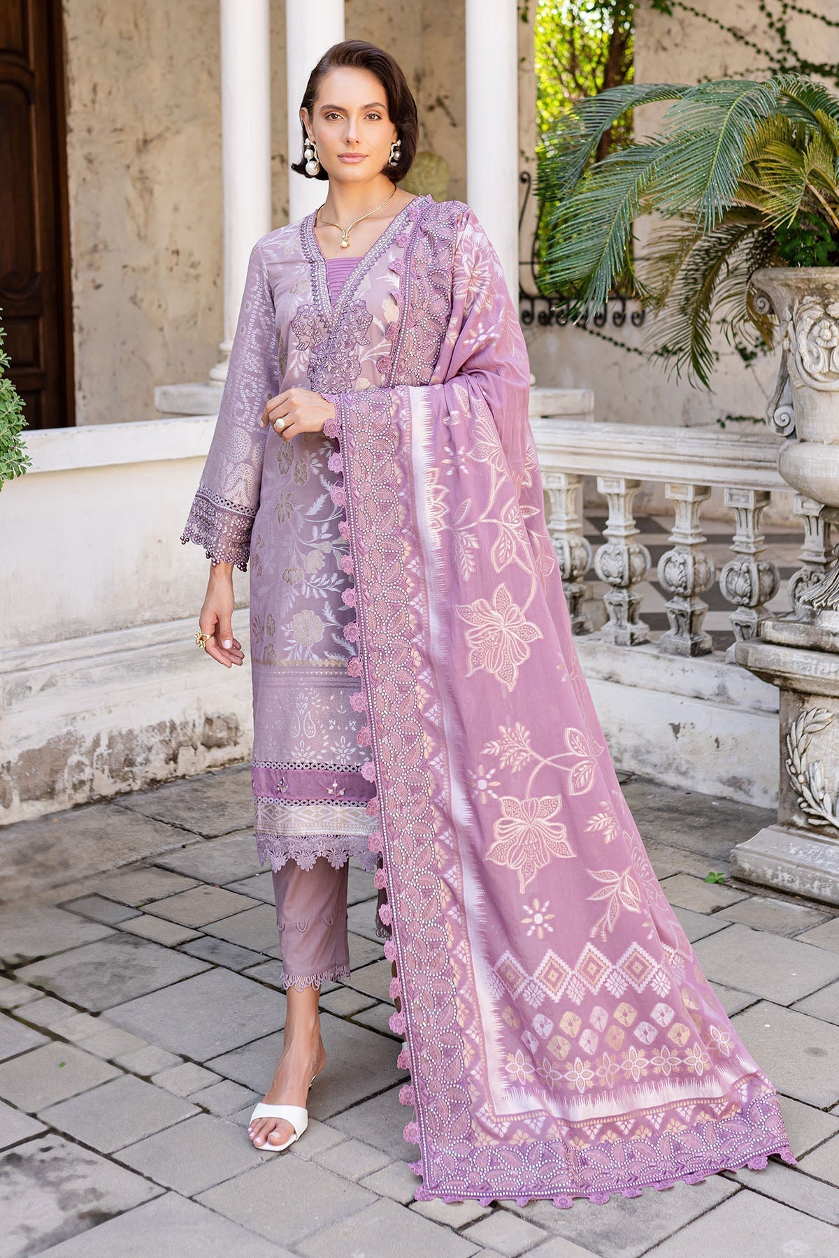 Nureh | Lawn Jacquard | NE-153 - House Of Hania