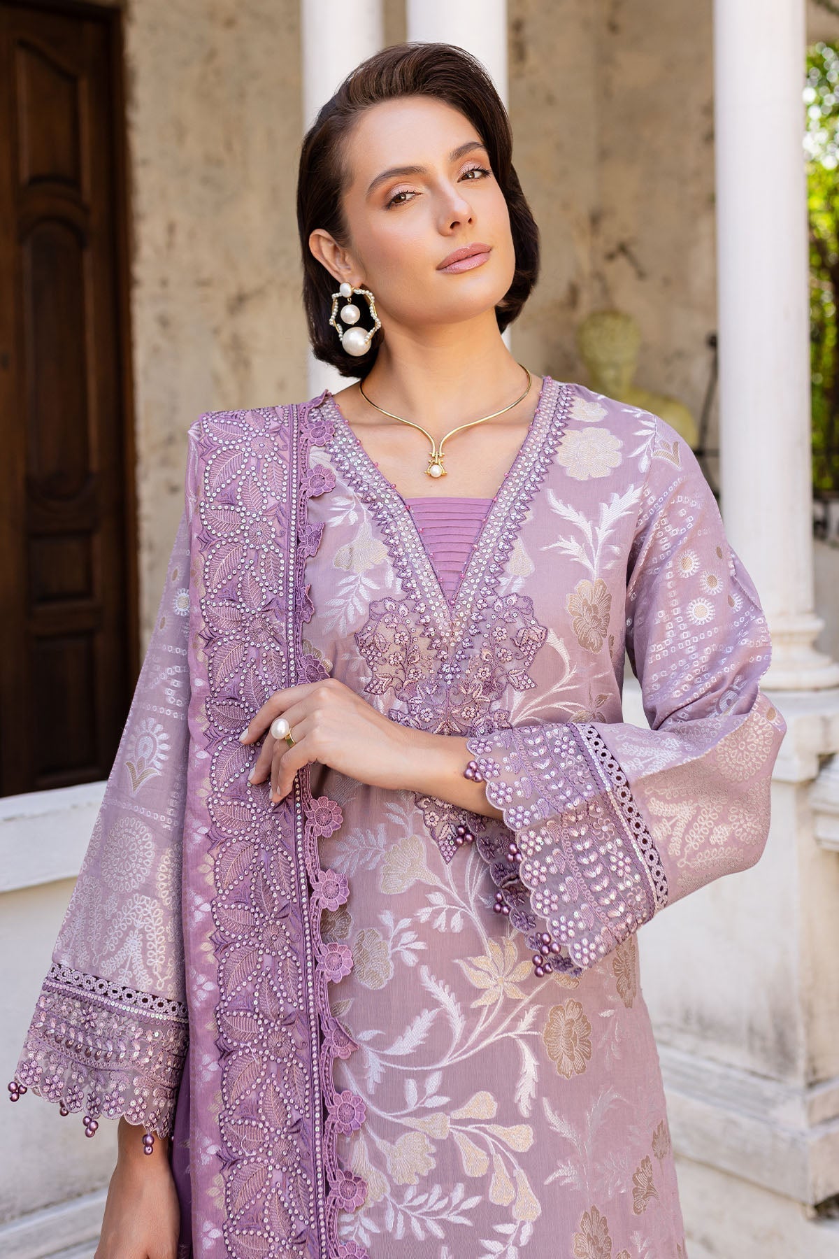 Nureh | Lawn Jacquard | NE-153 - House Of Hania