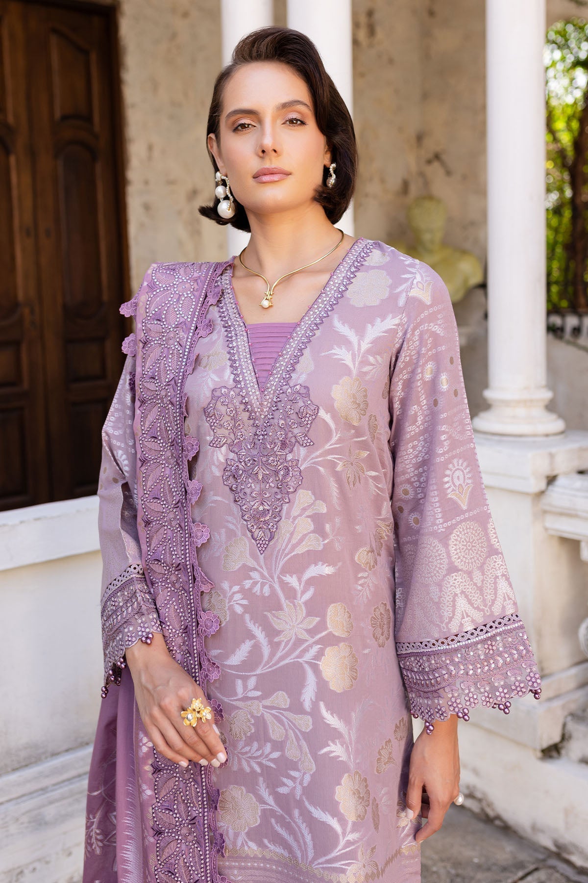 Nureh | Lawn Jacquard | NE-153 - House Of Hania