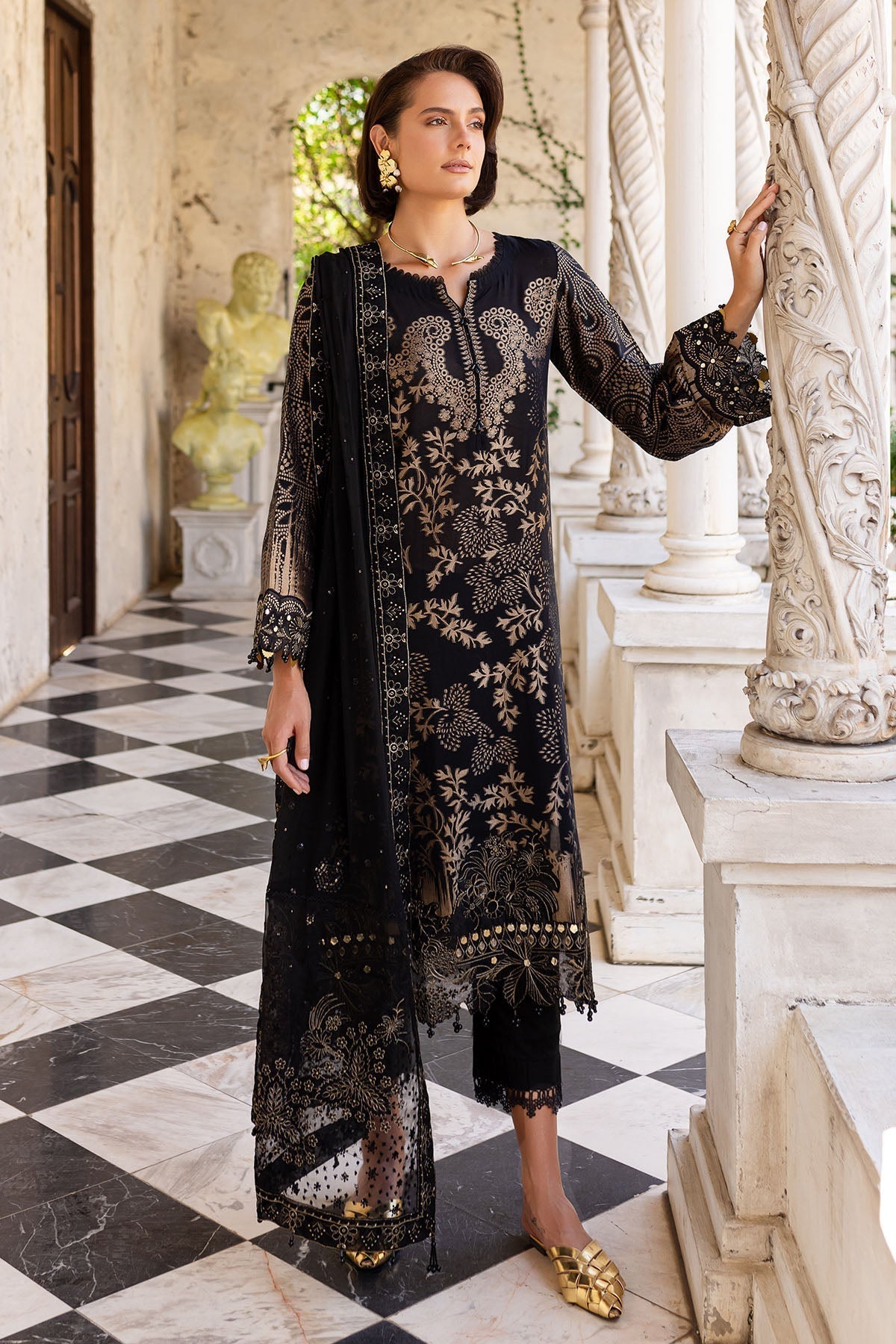 Nureh | Lawn Jacquard | NE-156 - House Of Hania