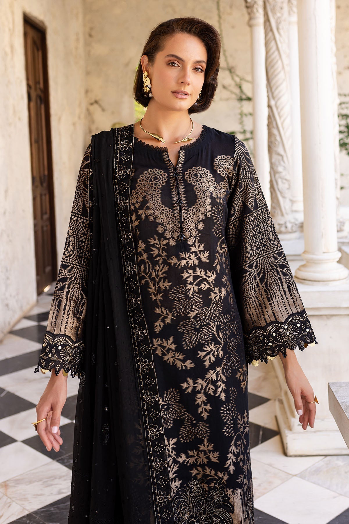 Nureh | Lawn Jacquard | NE-156 - House Of Hania
