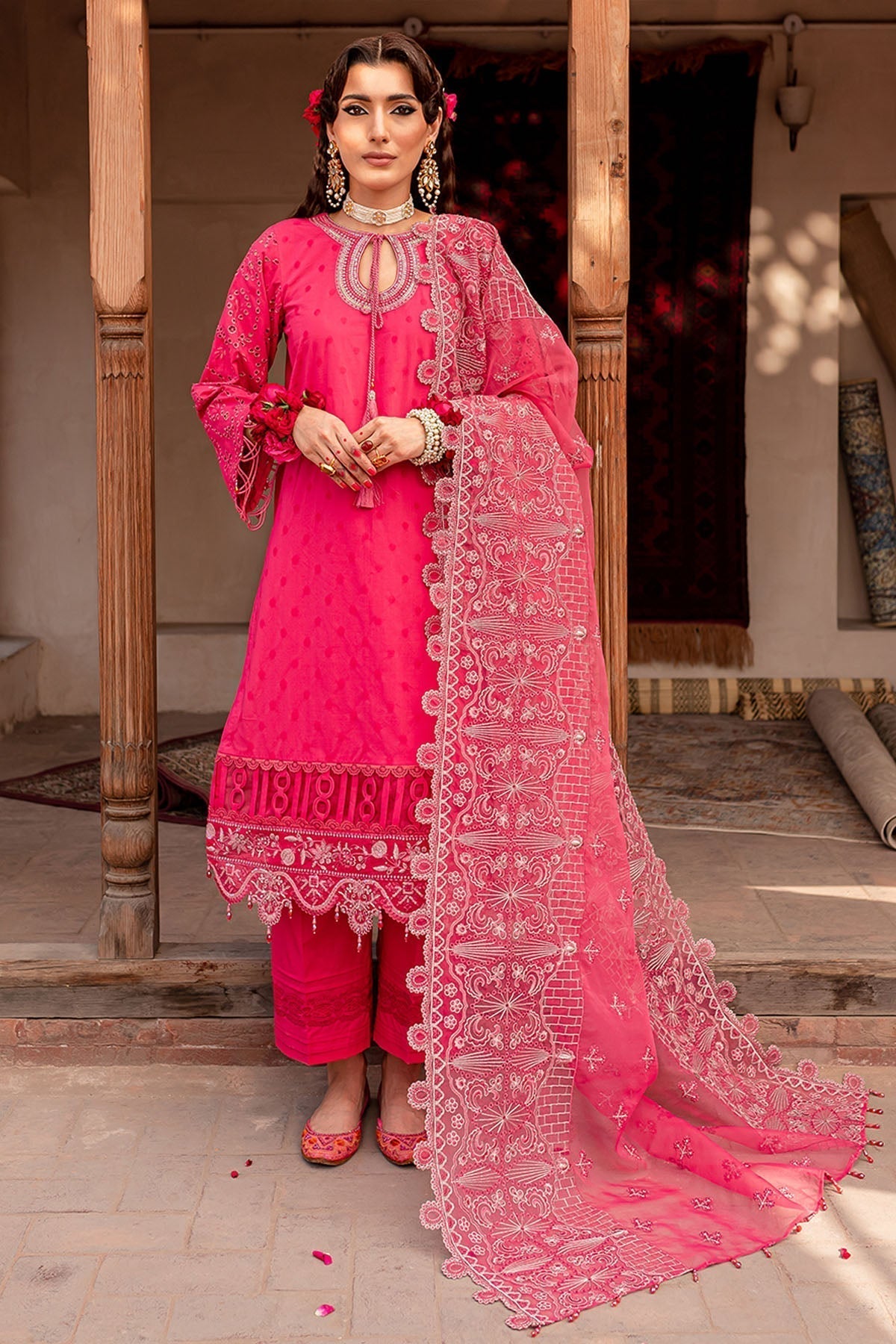 Nureh | Lawn Jacquard | NS-73 - House Of Hania