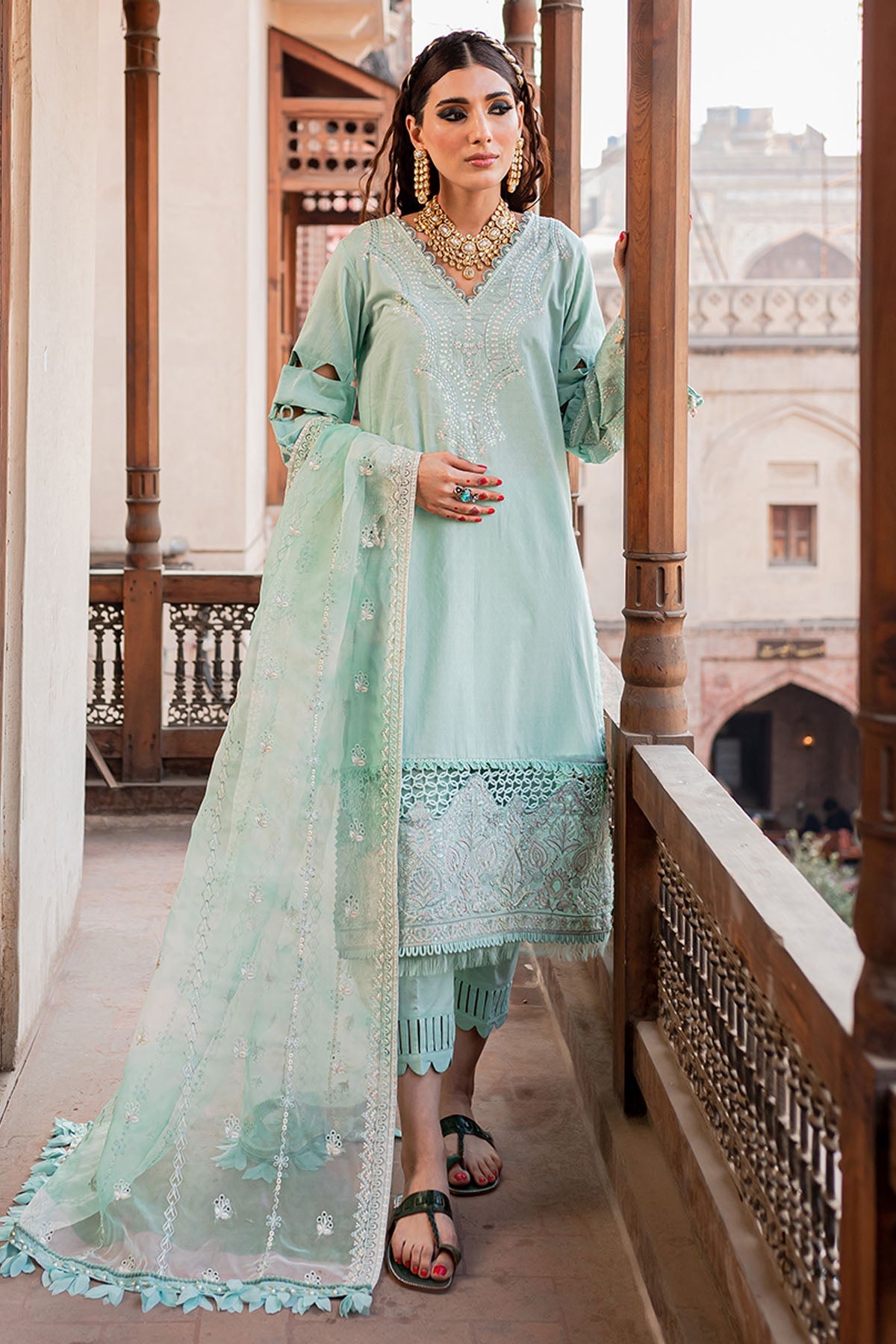 Nureh | Lawn Jacquard | NS-77 - House Of Hania
