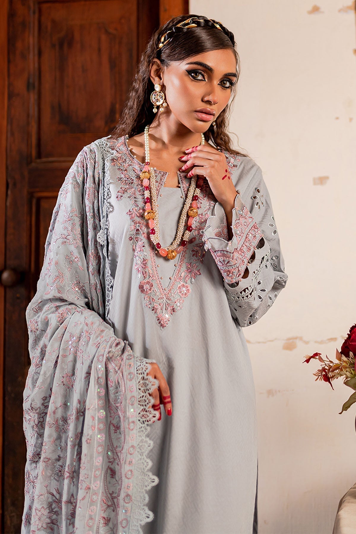 Nureh | Lawn Jacquard | NS-79 - House Of Hania
