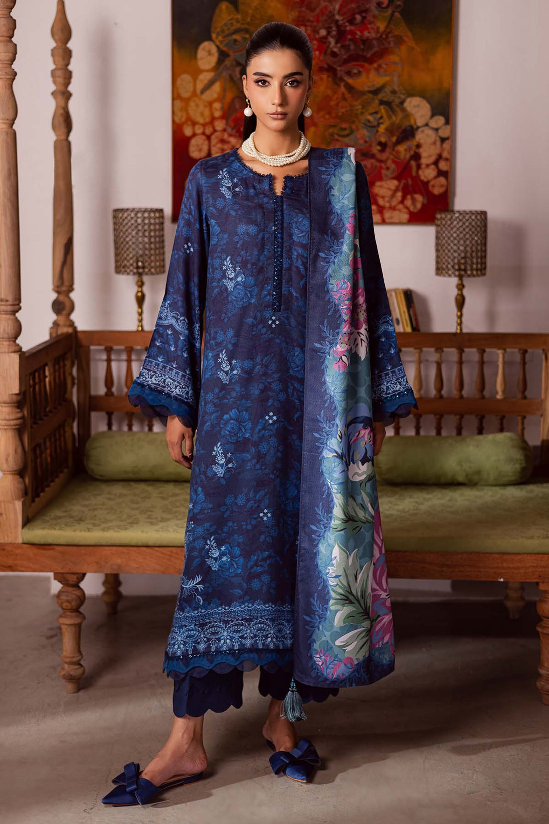 Nureh | Linen Jacquard | SP-188 - House Of Hania