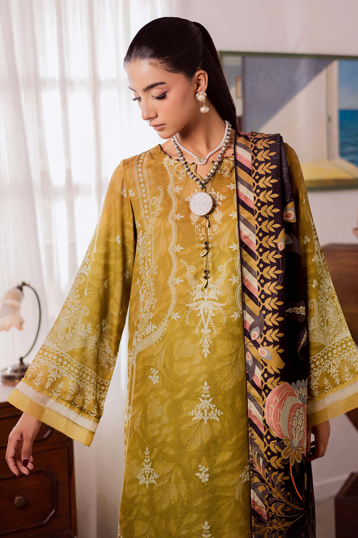 Nureh | Linen Jacquard |  SP-189 - House Of Hania