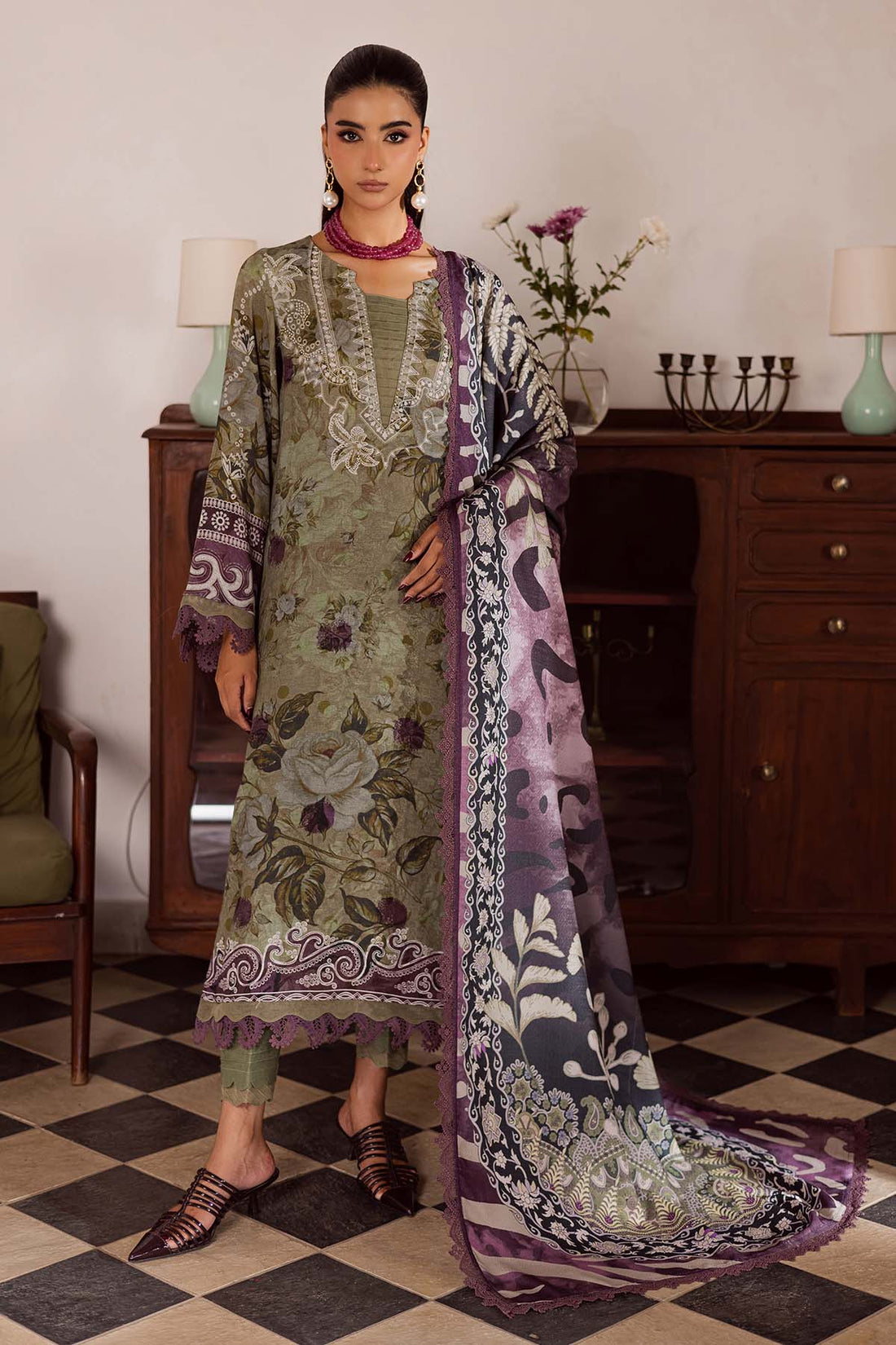 Nureh | Linen Jacquard | SP-191 - House Of Hania