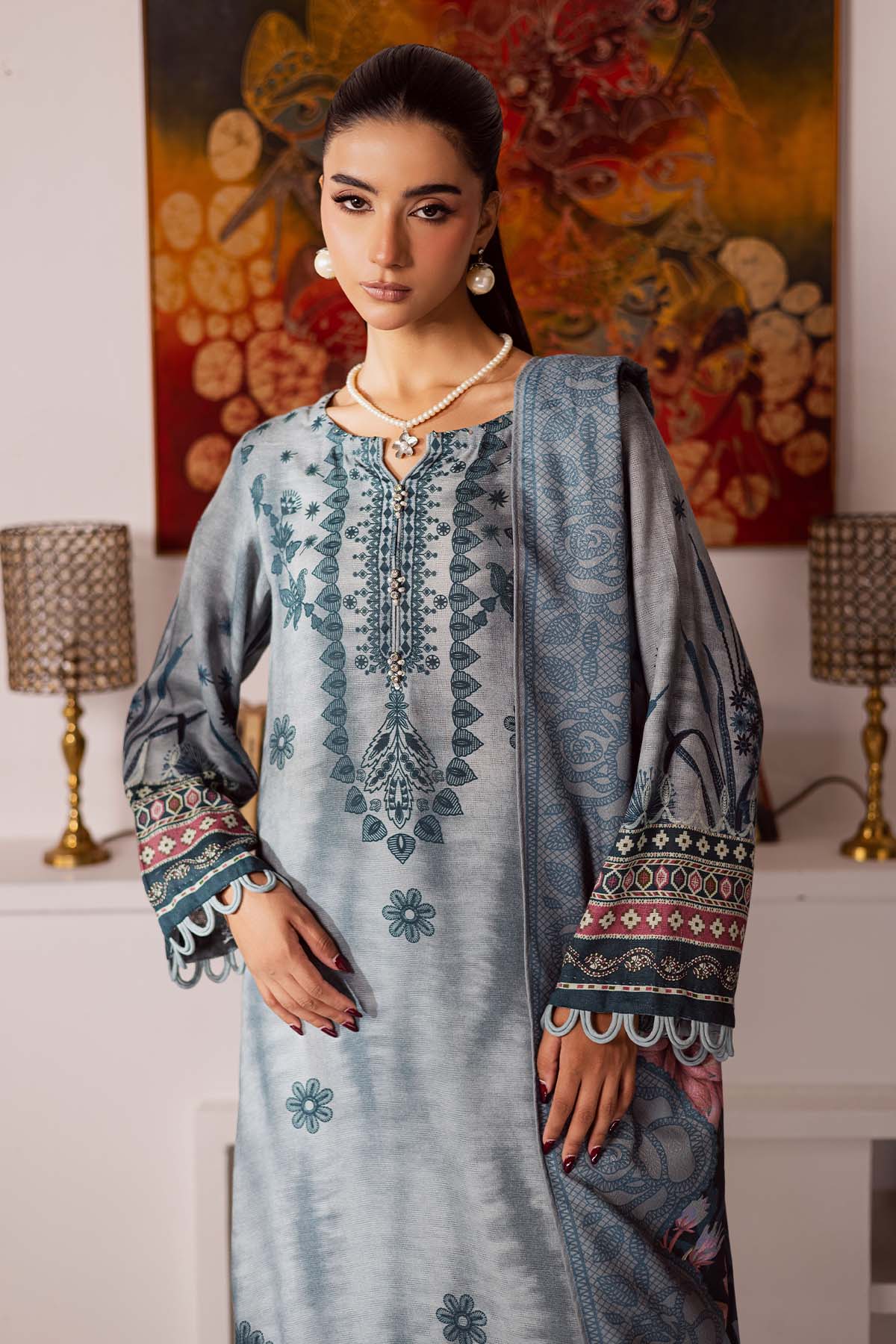 Nureh | Linen Jacquard | SP-193 - House Of Hania